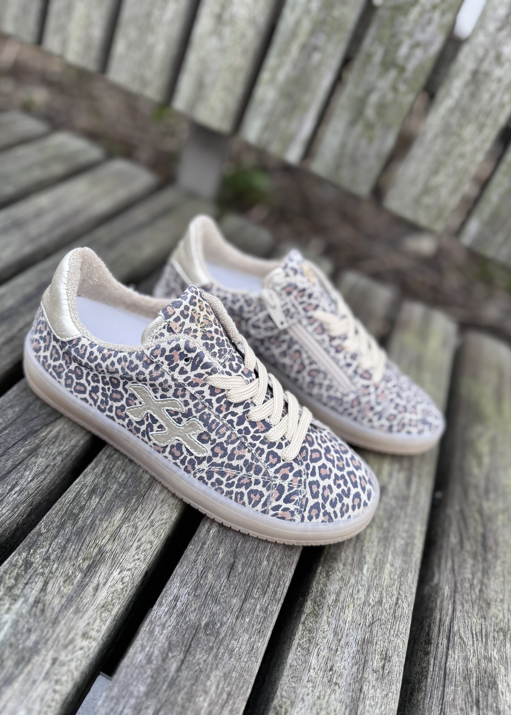 HIP H1886 sneaker beige combi leopard