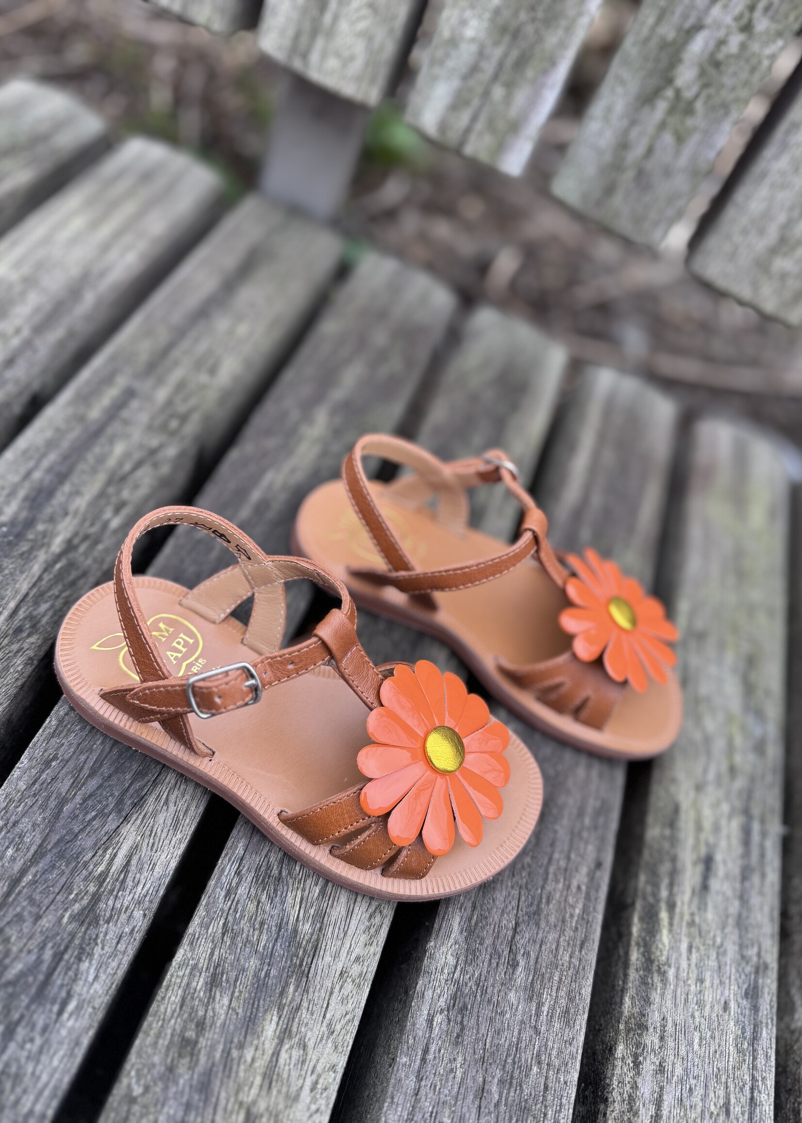 Pom d'api  plagette big flo vegetal camel