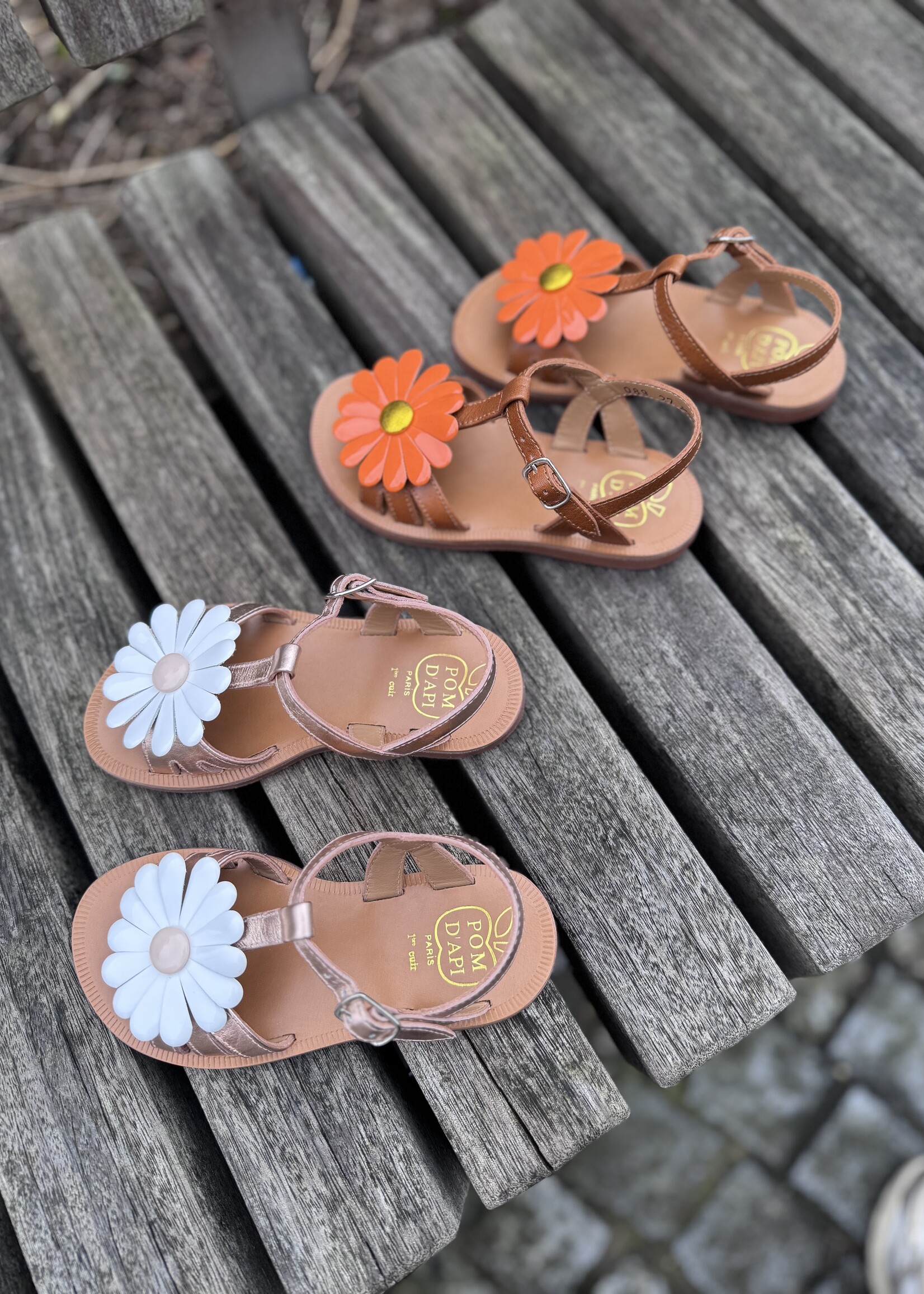 Pom d'api  plagette big flo vegetal camel
