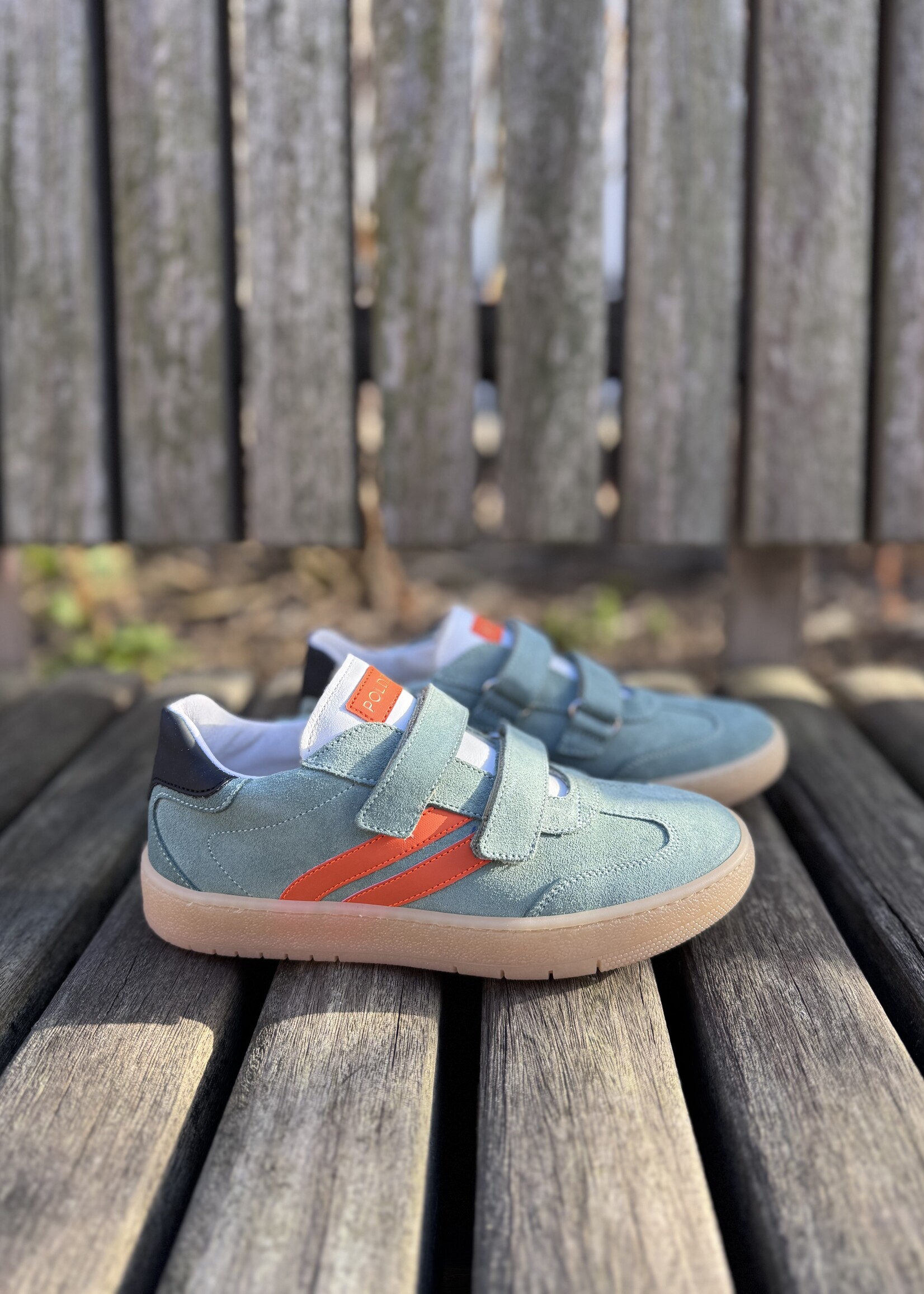 6535 sneaker sage groen velcro
