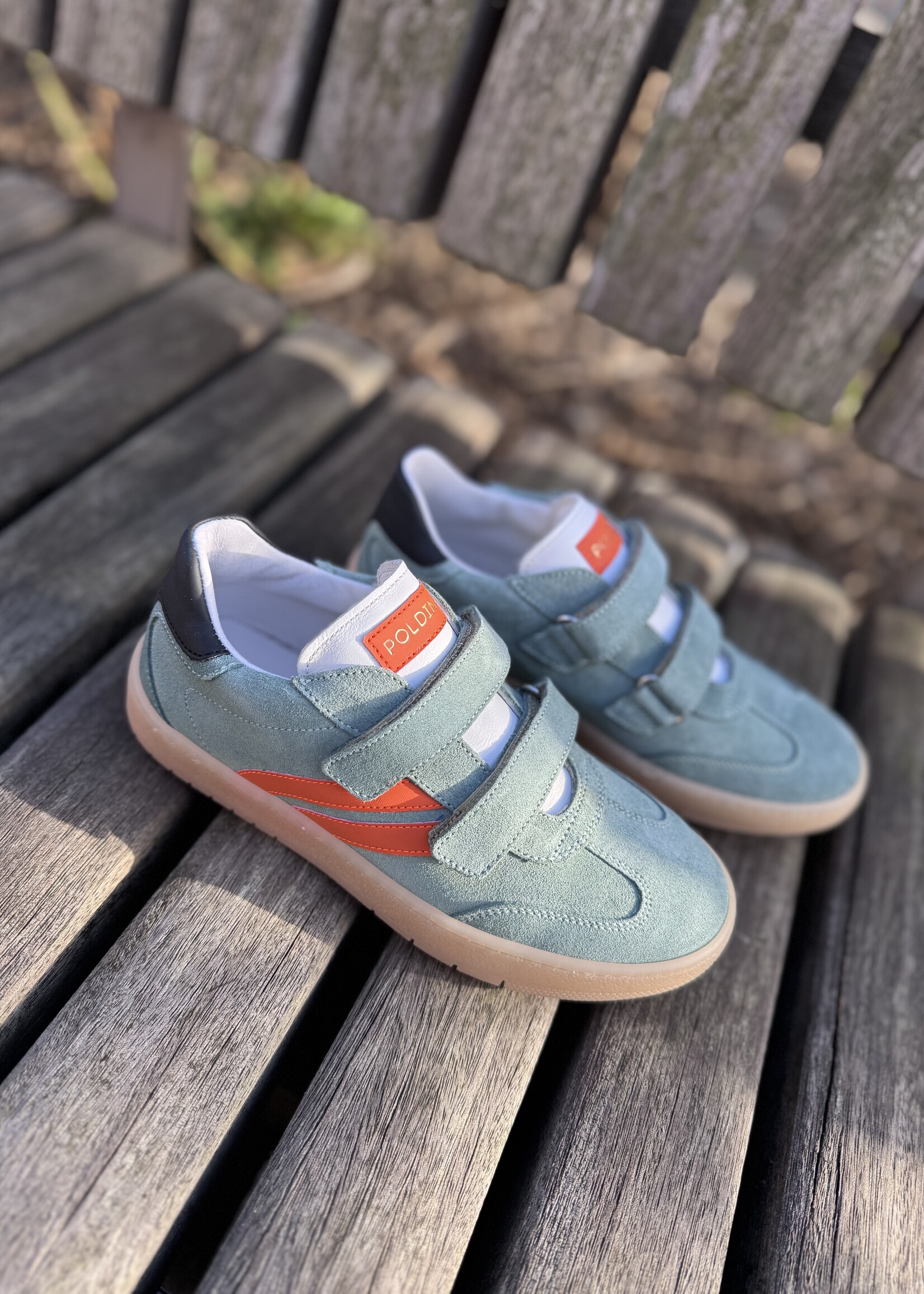 6535 sneaker sage groen velcro