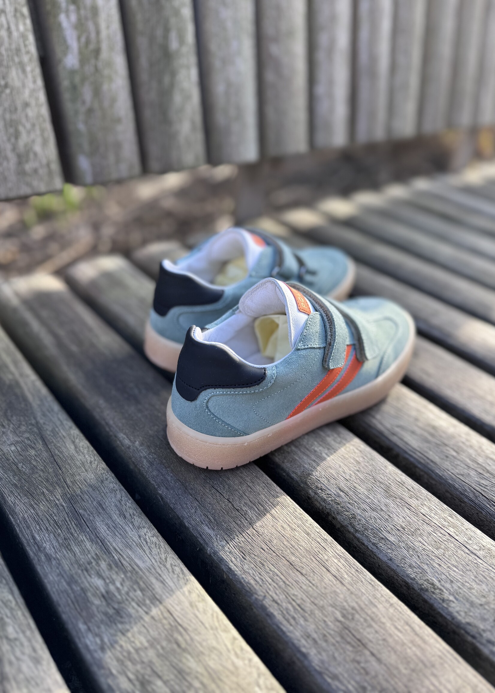 6535 sneaker sage groen velcro