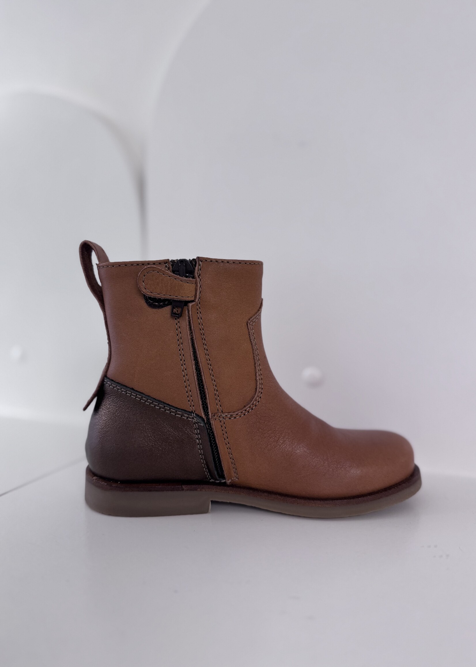 Ocra C913 enkellaarsje cognac brons