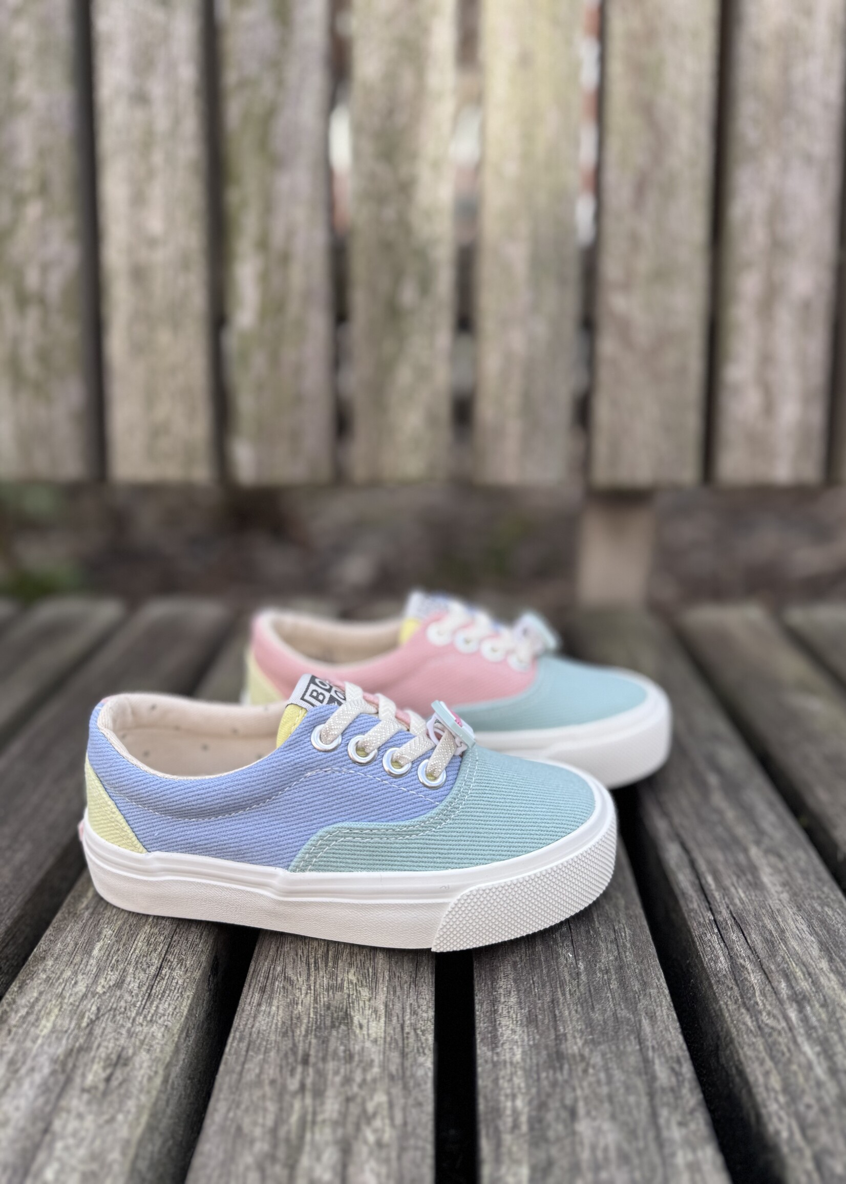 Bonton skate elast strong canvas multico pink