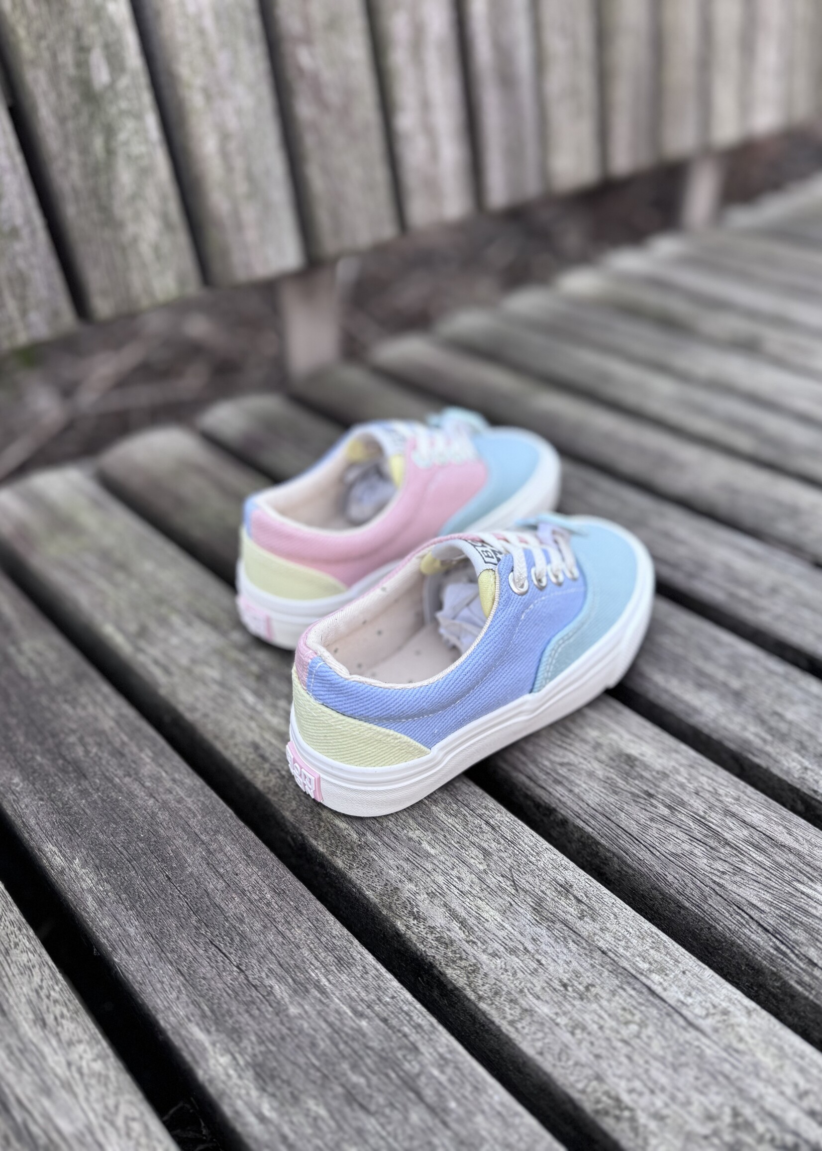 Bonton skate elast strong canvas multico pink