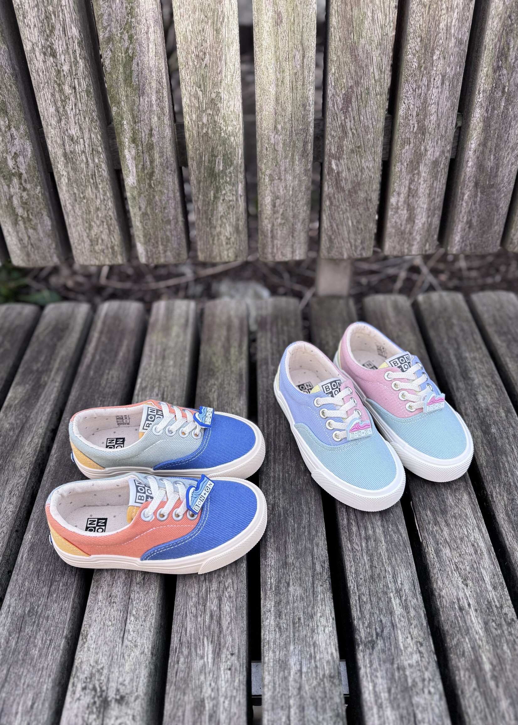 Bonton skate elast strong canvas multico pink