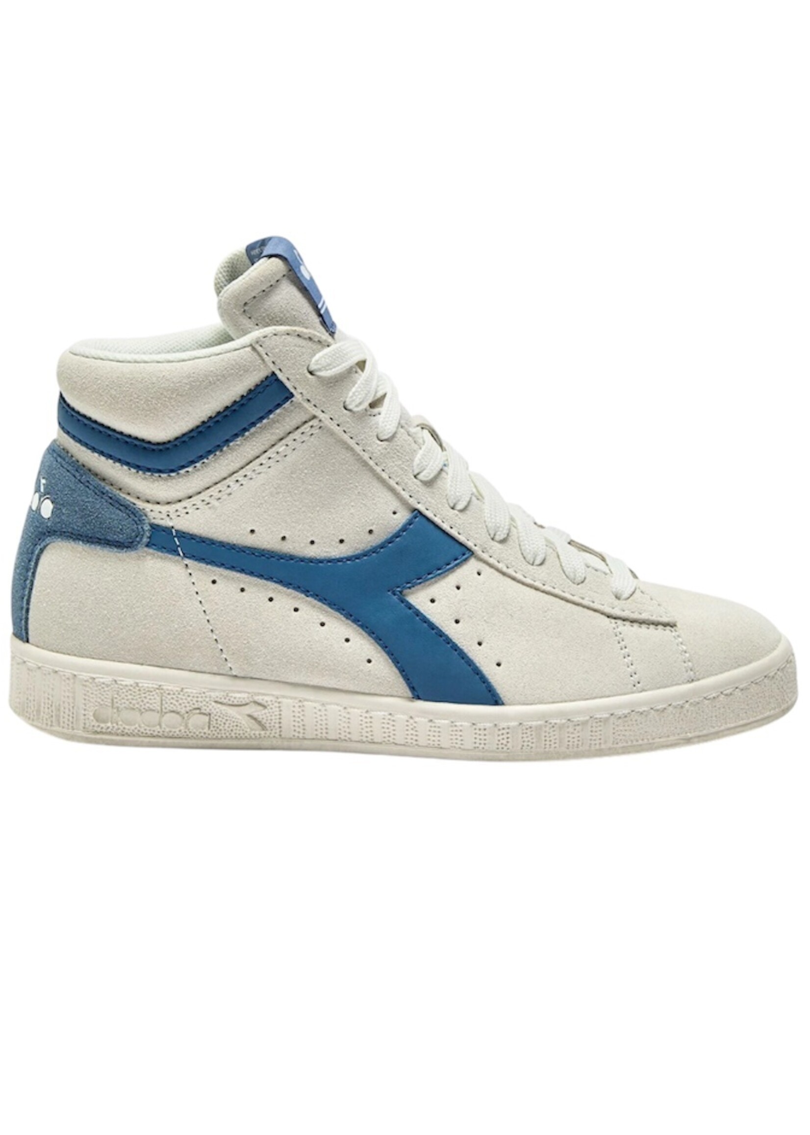 Diadora game L high suede waxed star white/infinity
