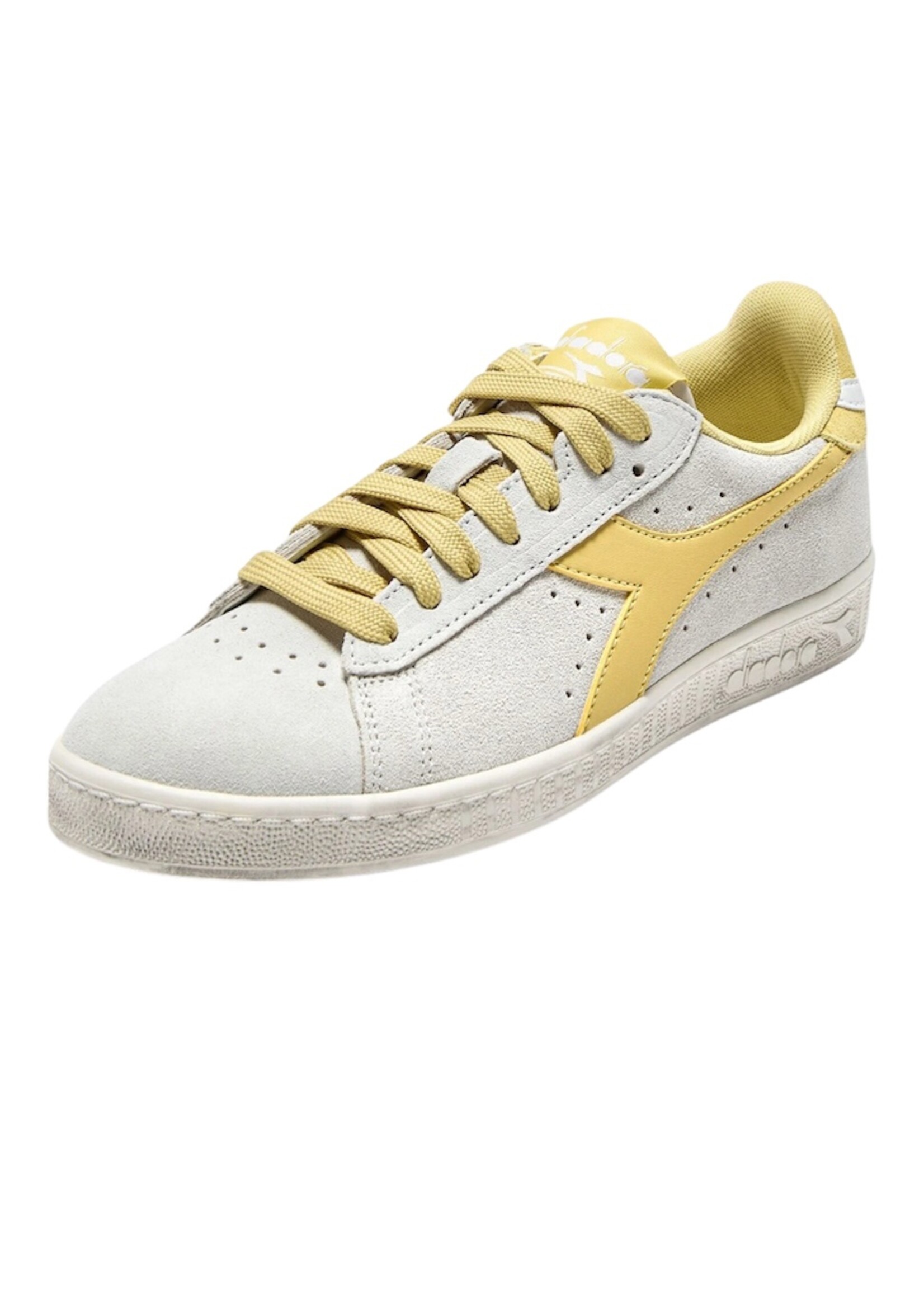 Diadora game L low suede waxed white/cornsilk