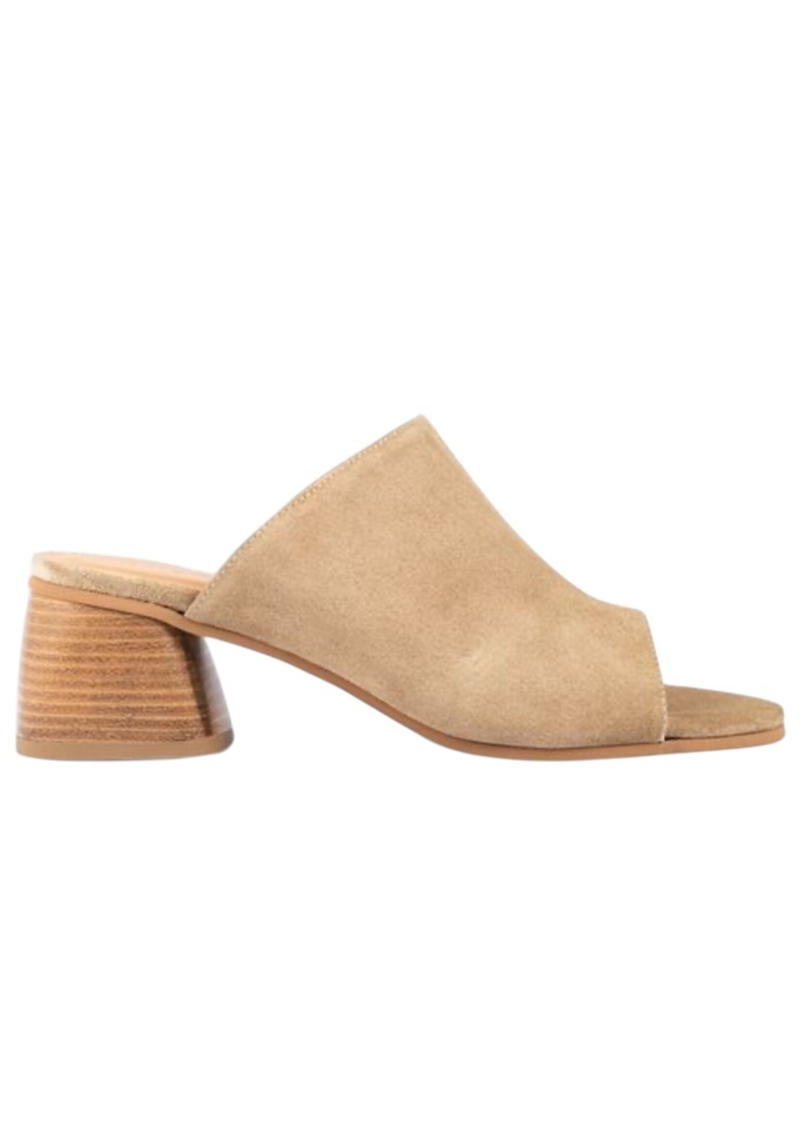 Angulus 5826-101 mule with wooden heel  sand