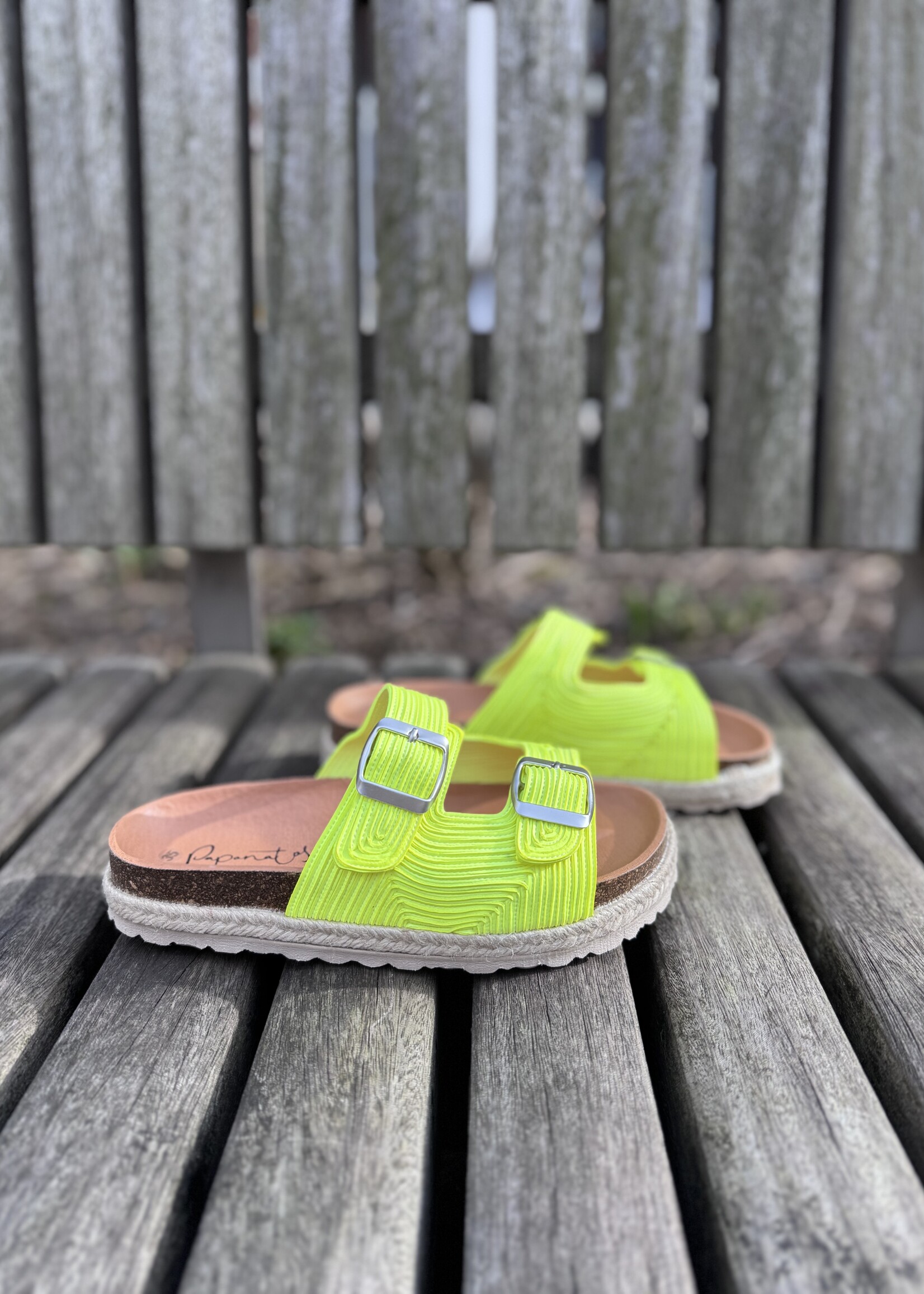 Eli 48907 slipper sandaal fluo amarillo