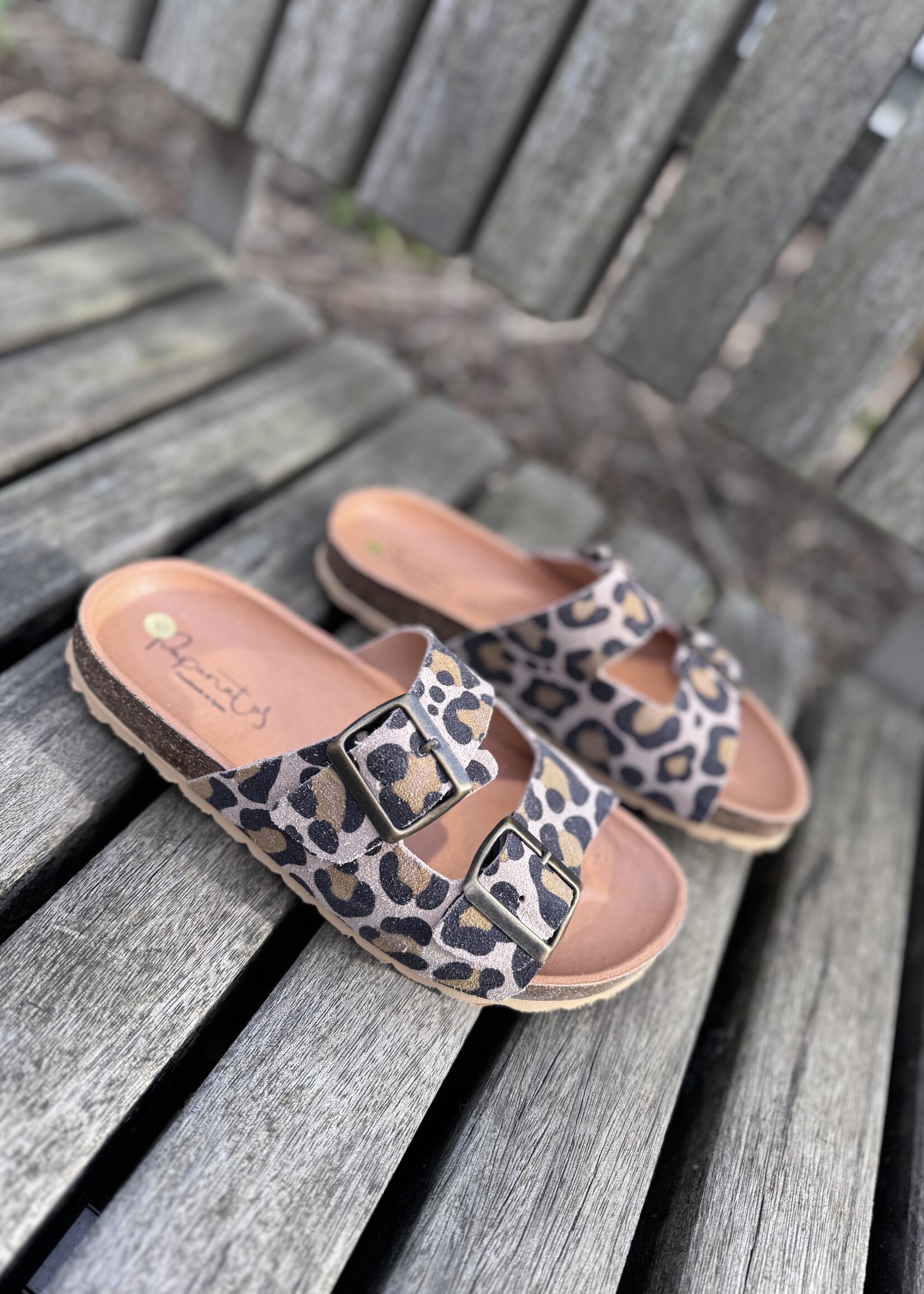 Eli 48903 slipper sandaal velour big leo
