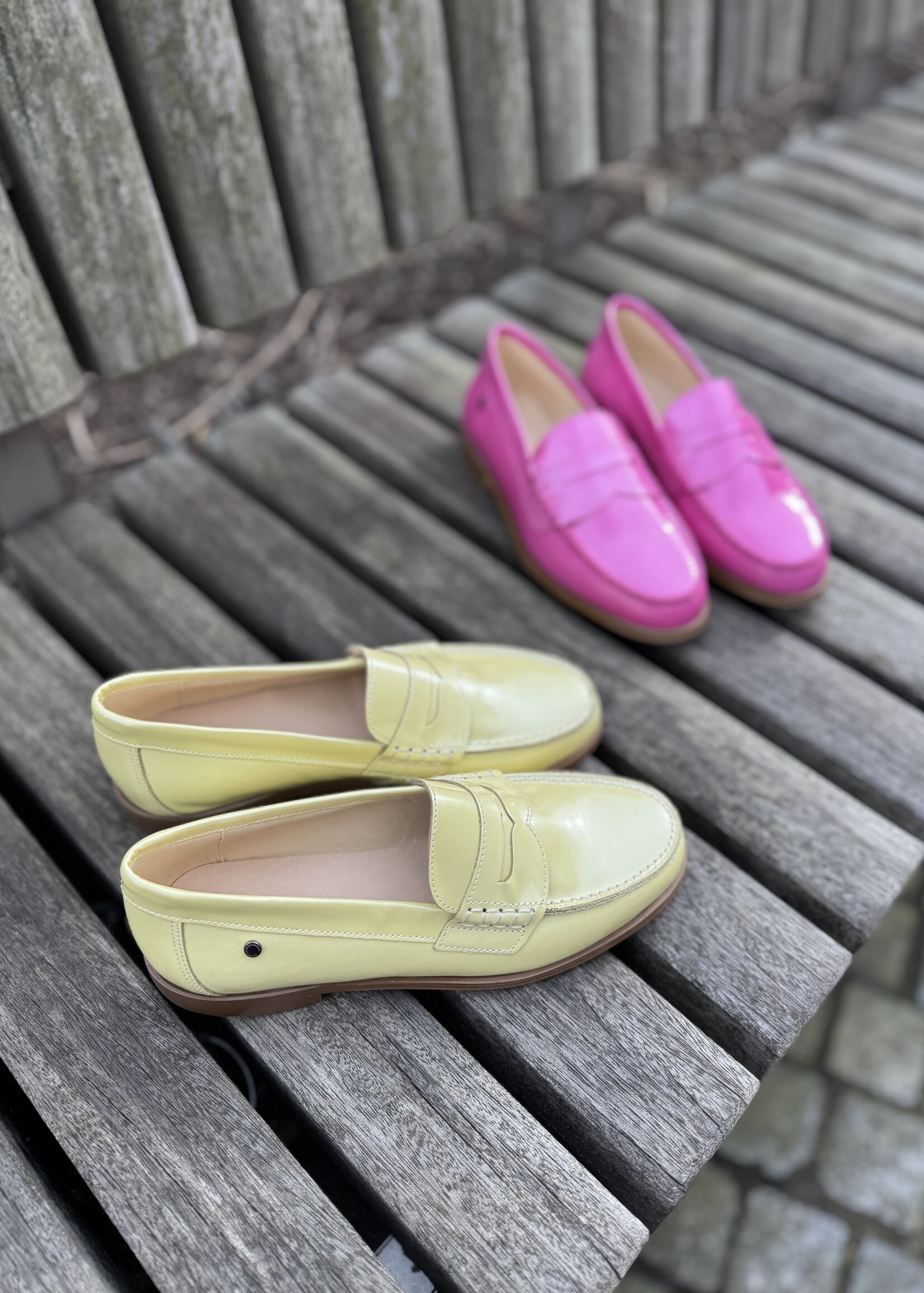 Confetti 6422 mocassin butter geel