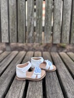 Lunella 25558 sandaal wit bloem