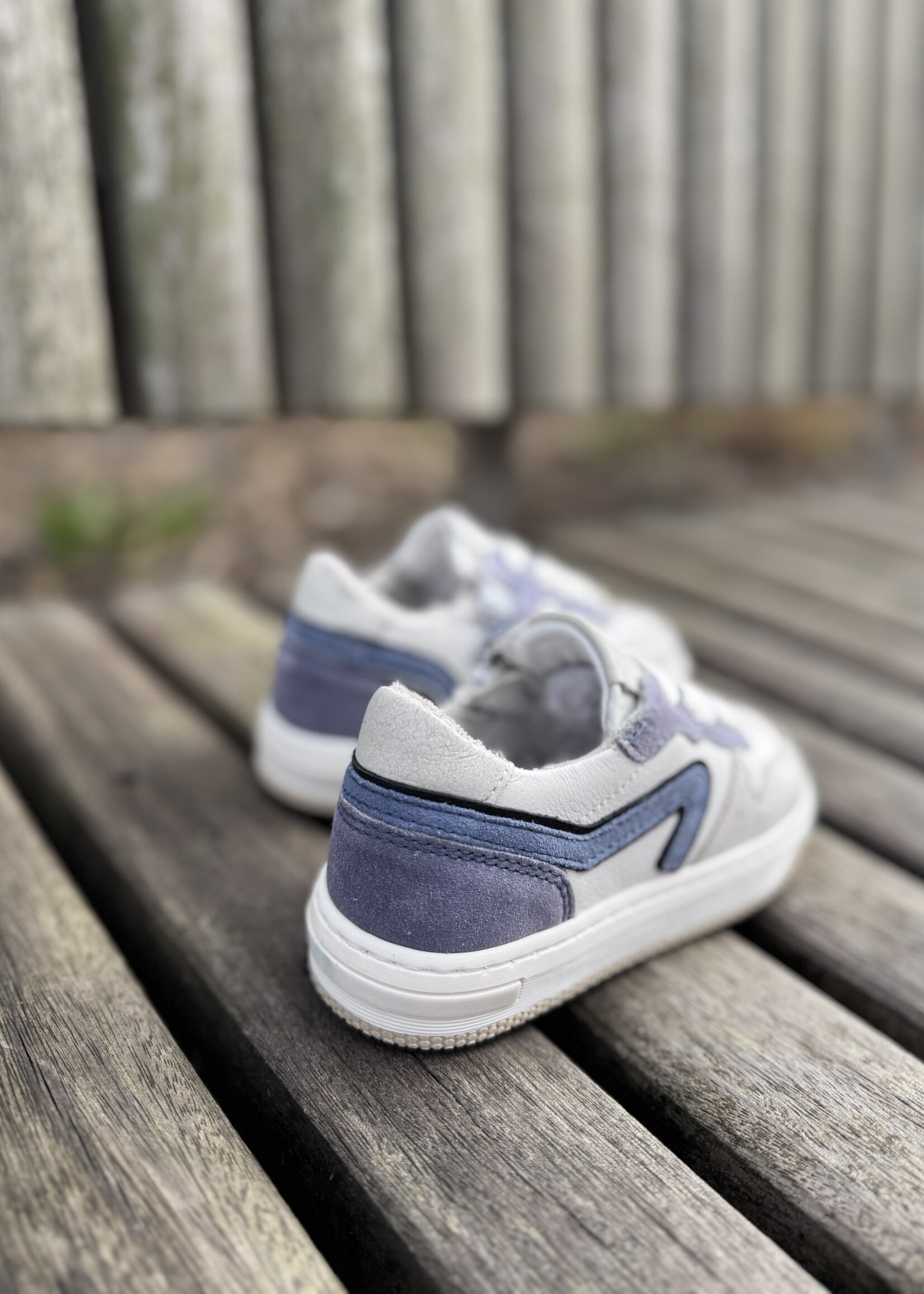 HIP H1618 sneaker licht grijs / blauw
