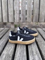 VEJA small volley canvas black white