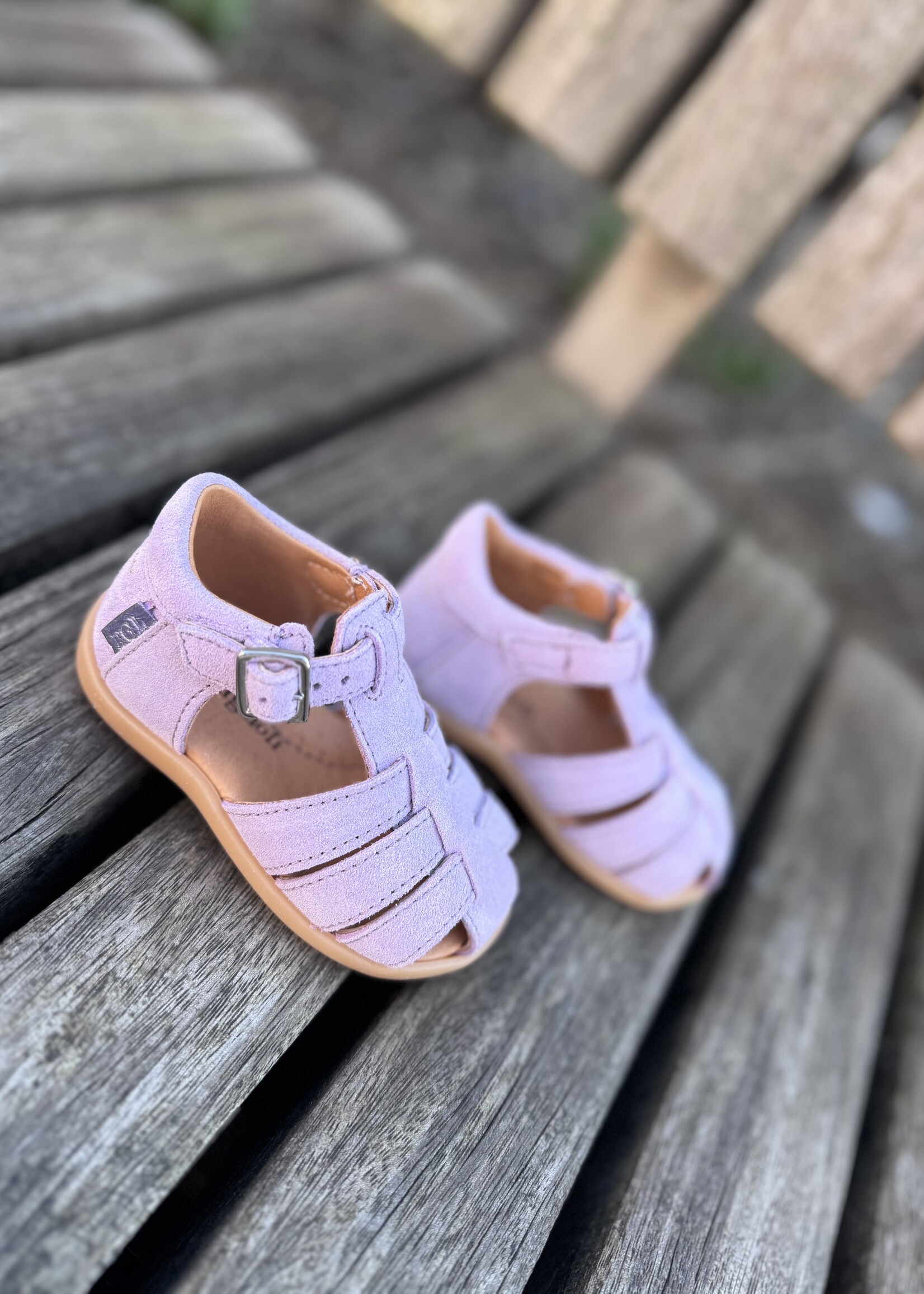 Romagnoli 6035 sandaal velour glicine