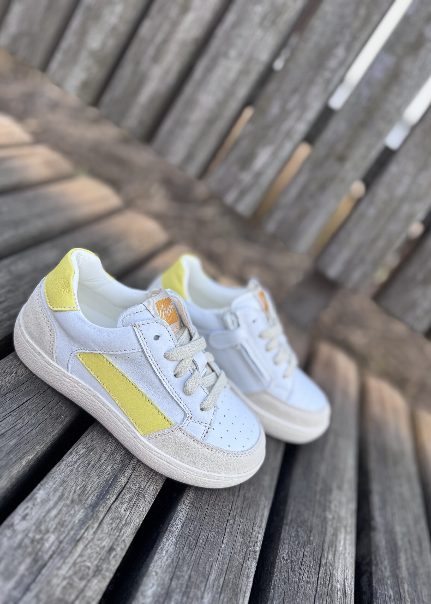 Ocra 974 sneaker yoghurt geel
