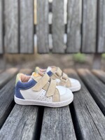 Ocra D077 sneaker velcro sand blauw