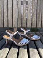 Angulus 5840-101 sandal with heel silver