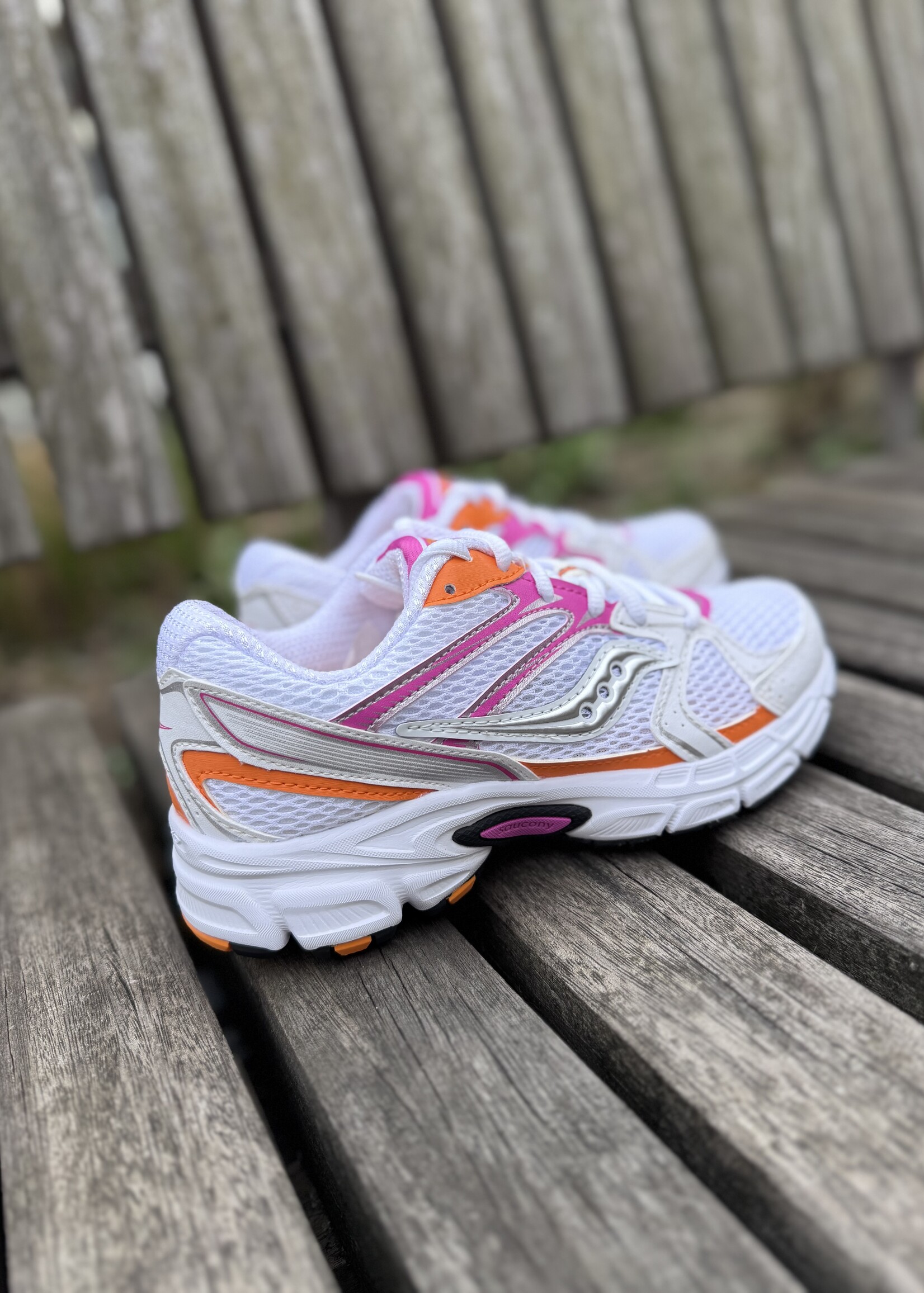 Saucony ride millenium white/multi roze/oranje