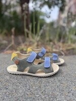 Naturino Sky sandaal suede olive celeste citrus