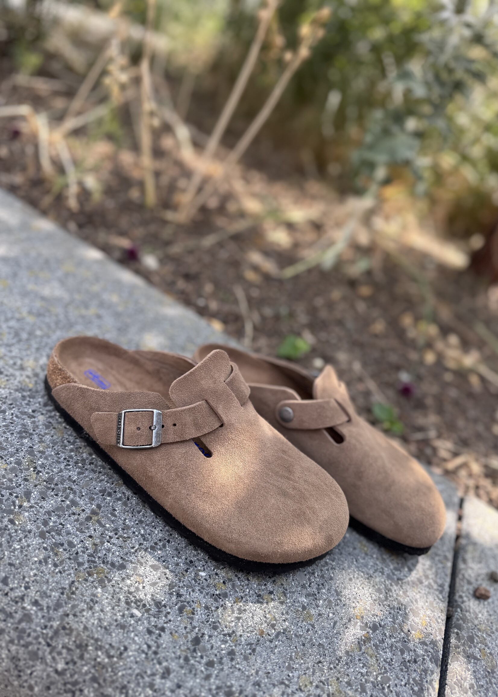 Birkenstock boston leve dark tea tonal fb