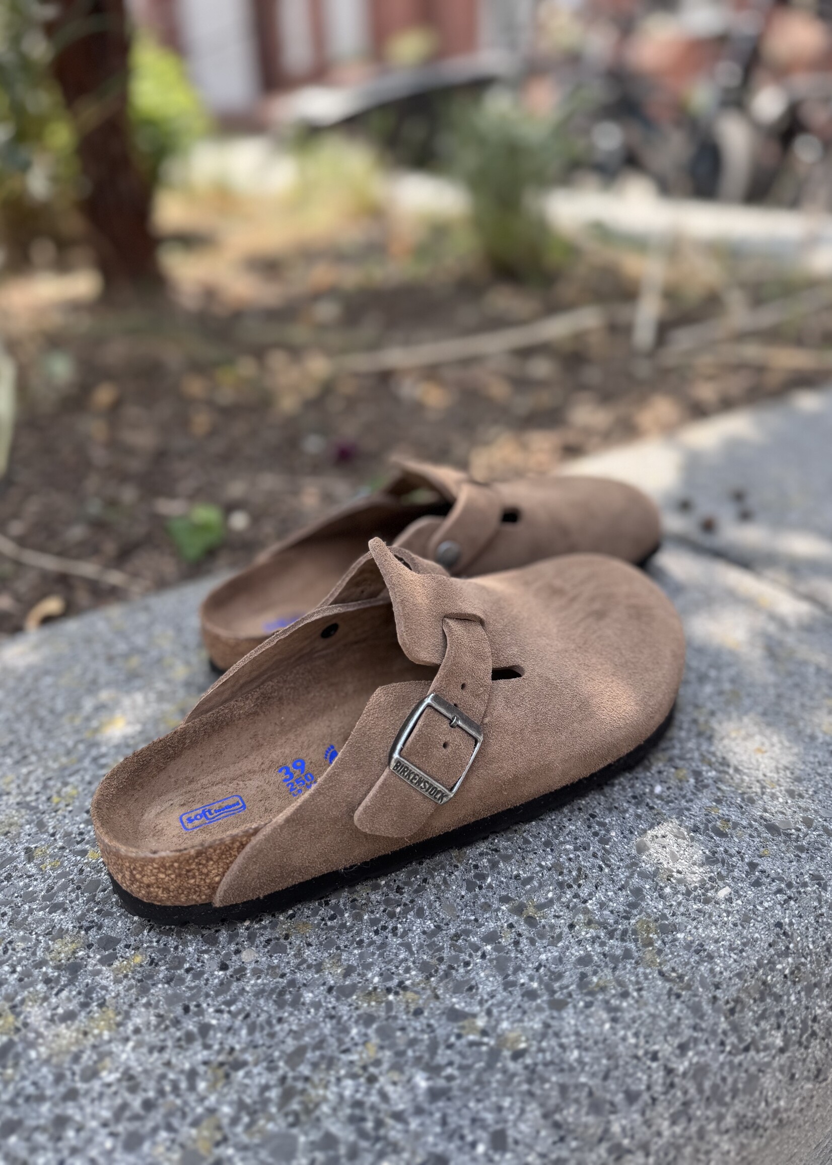 Birkenstock boston leve dark tea tonal fb