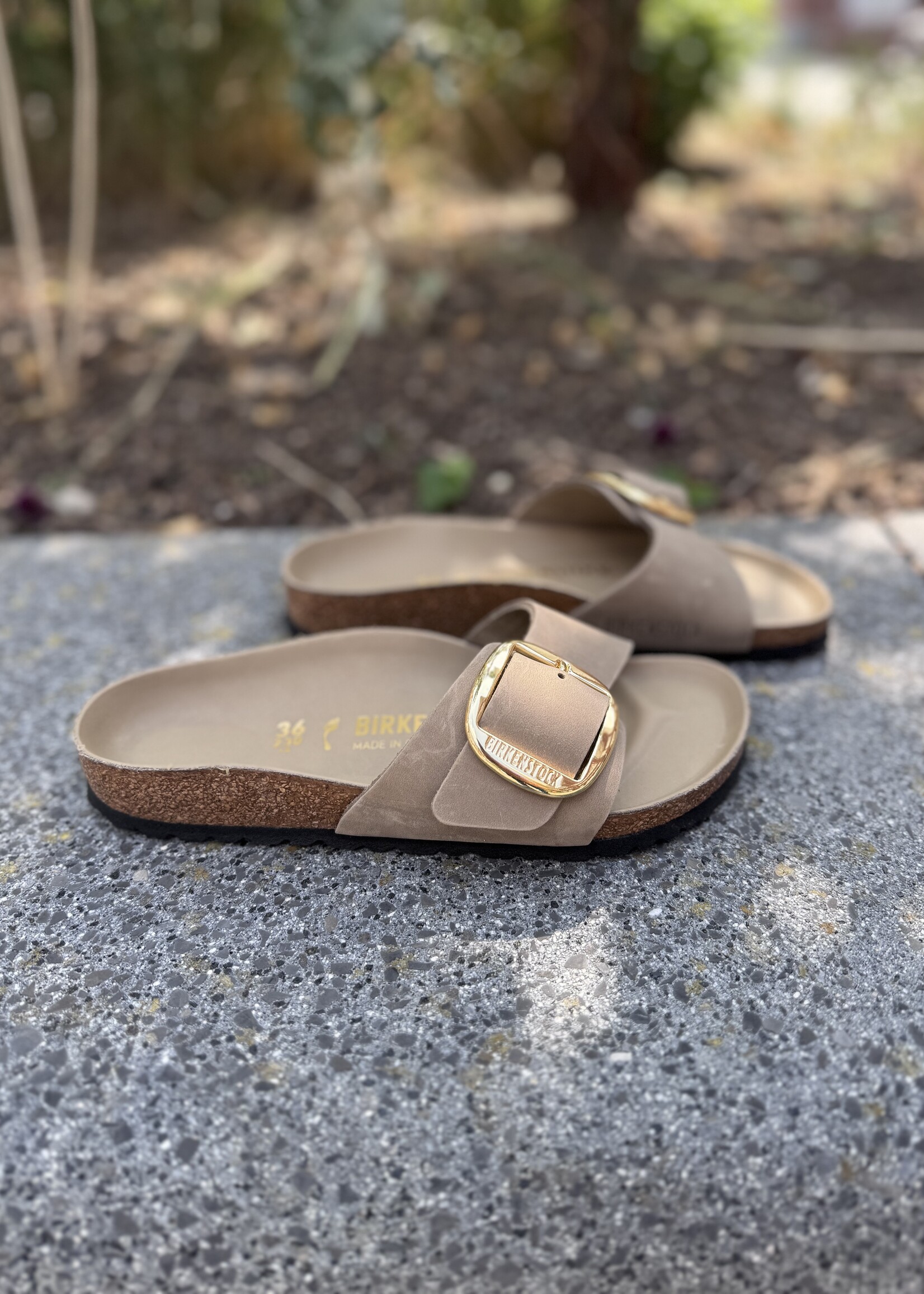 Birkenstock Madrid big buckle leoi tabacco brown