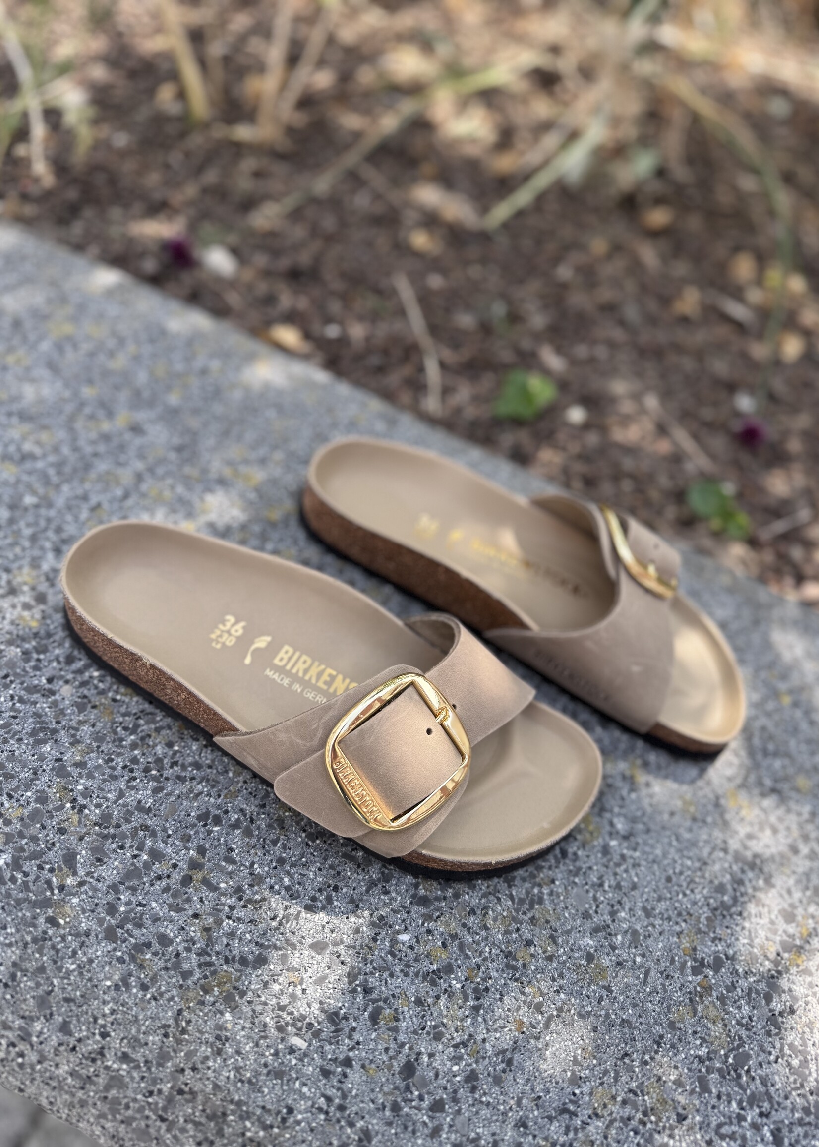 Birkenstock Madrid big buckle leoi tabacco brown