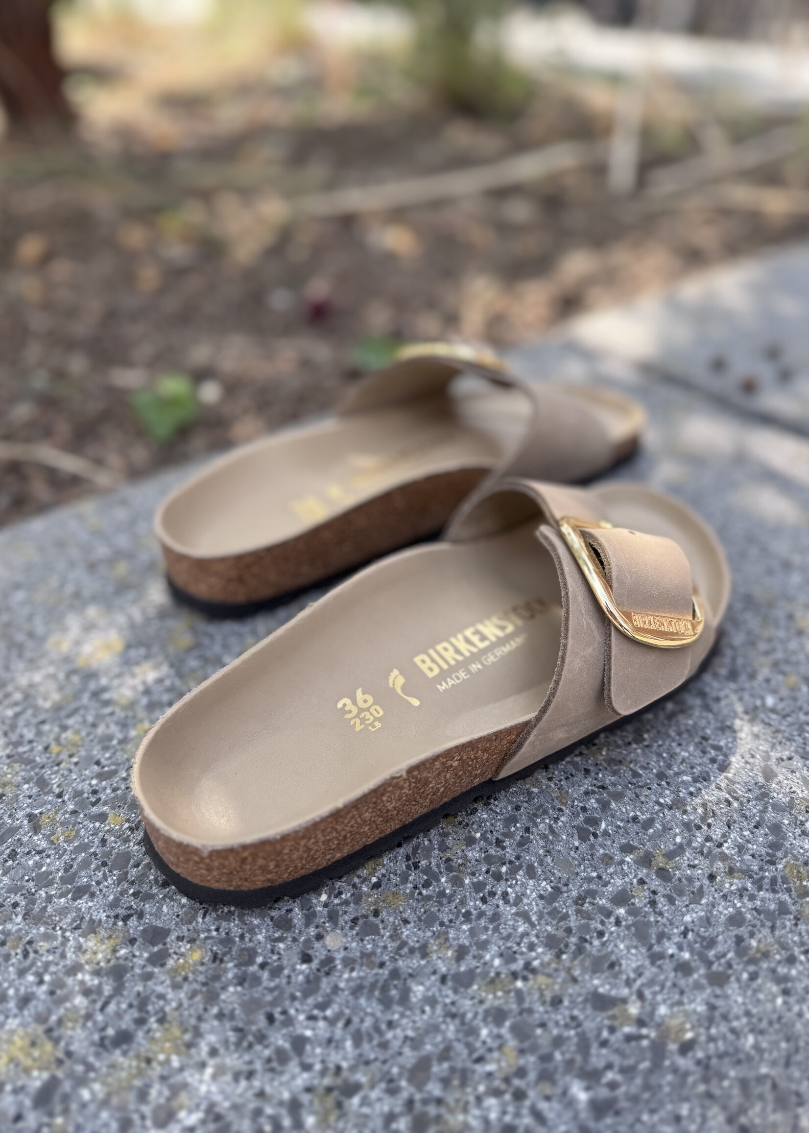 Birkenstock Madrid big buckle leoi tabacco brown