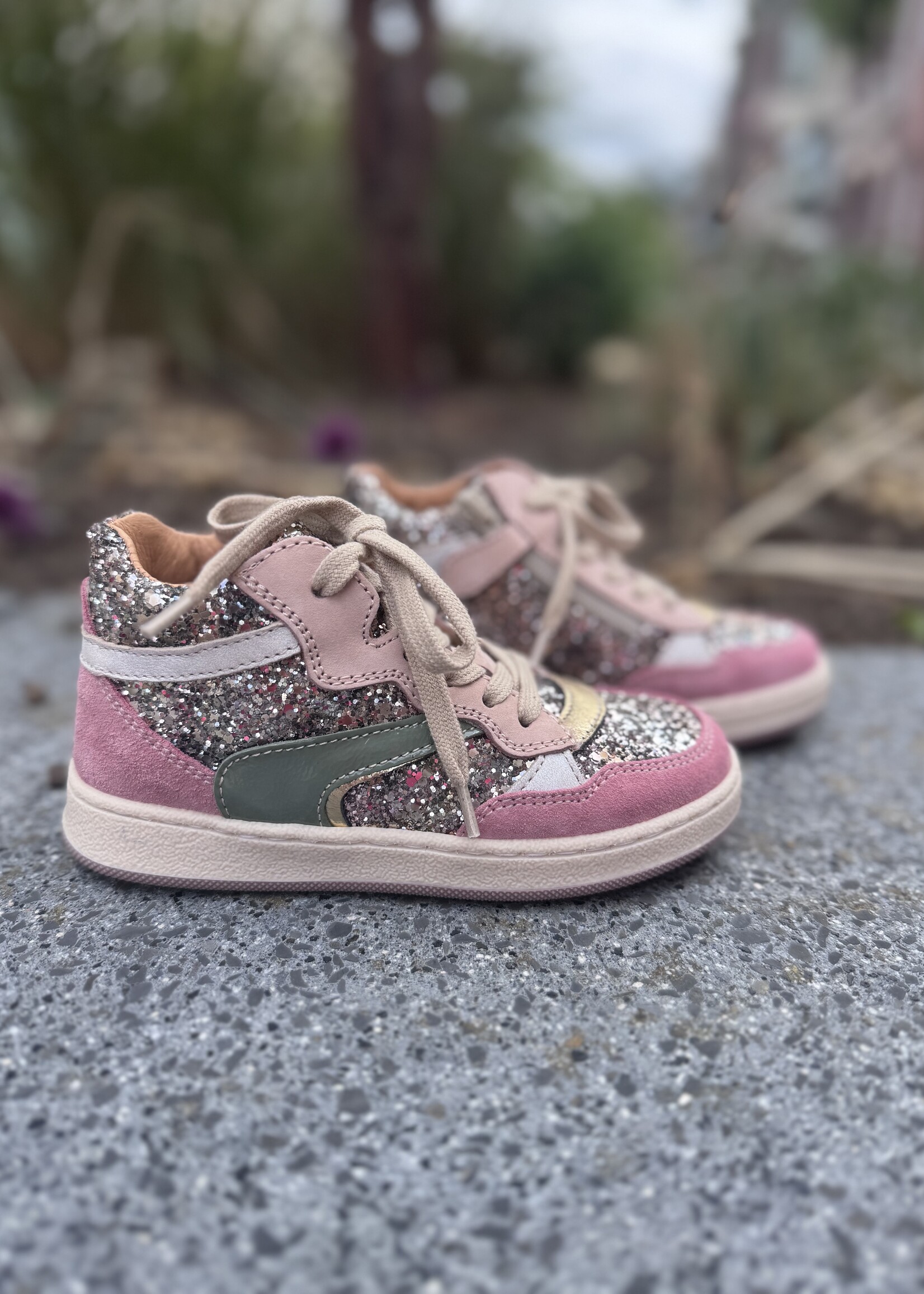 Romagnoli 7400 hoge sneaker glitter multi tundra