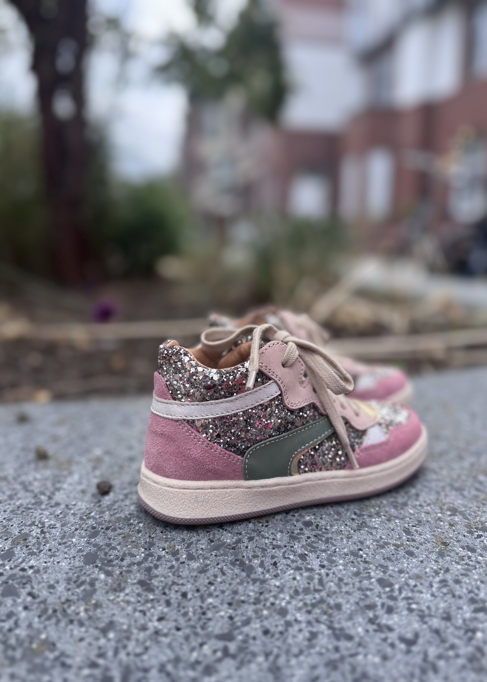 Romagnoli 7400 hoge sneaker glitter multi tundra