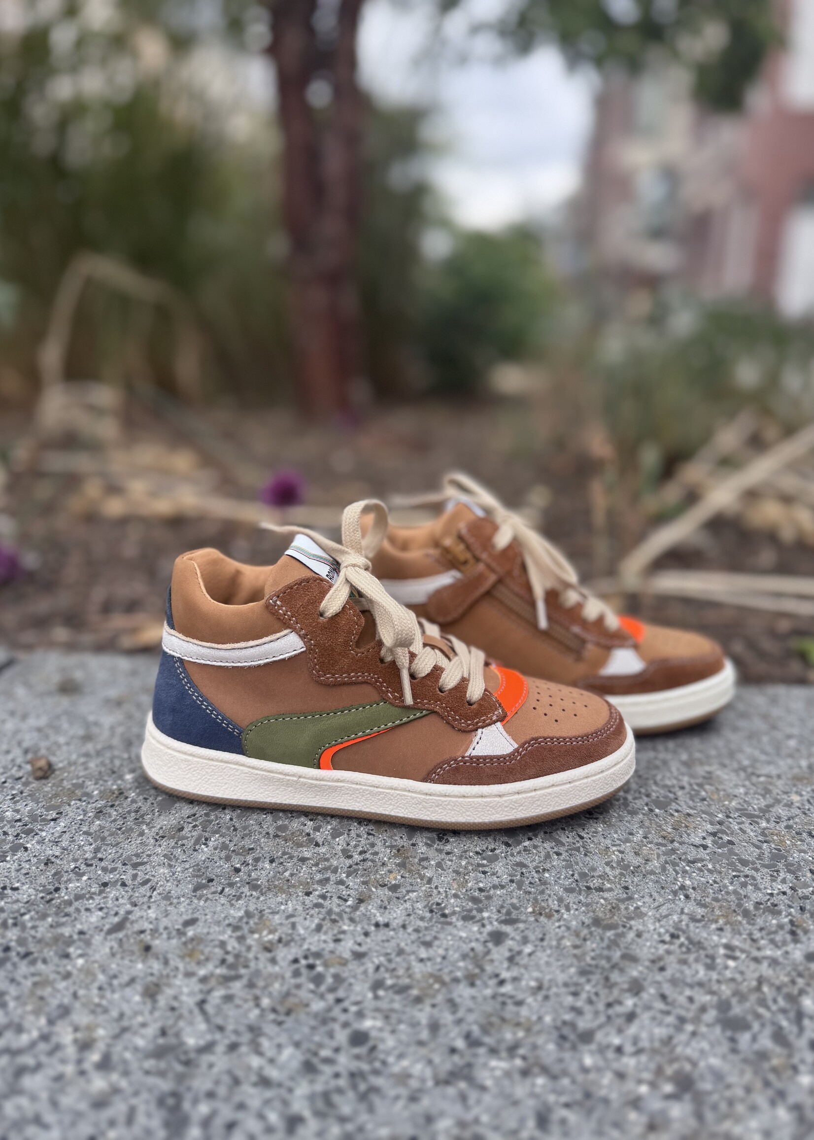Romagnoli 7400 hoge sneaker cuoio
