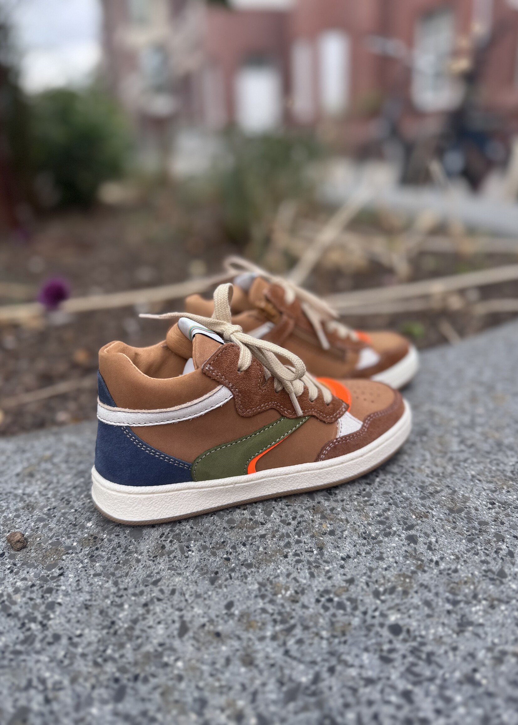 Romagnoli 7400 hoge sneaker cuoio