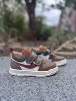 Romagnoli 7380 hoge sneaker velcro sparta bia/cuoio