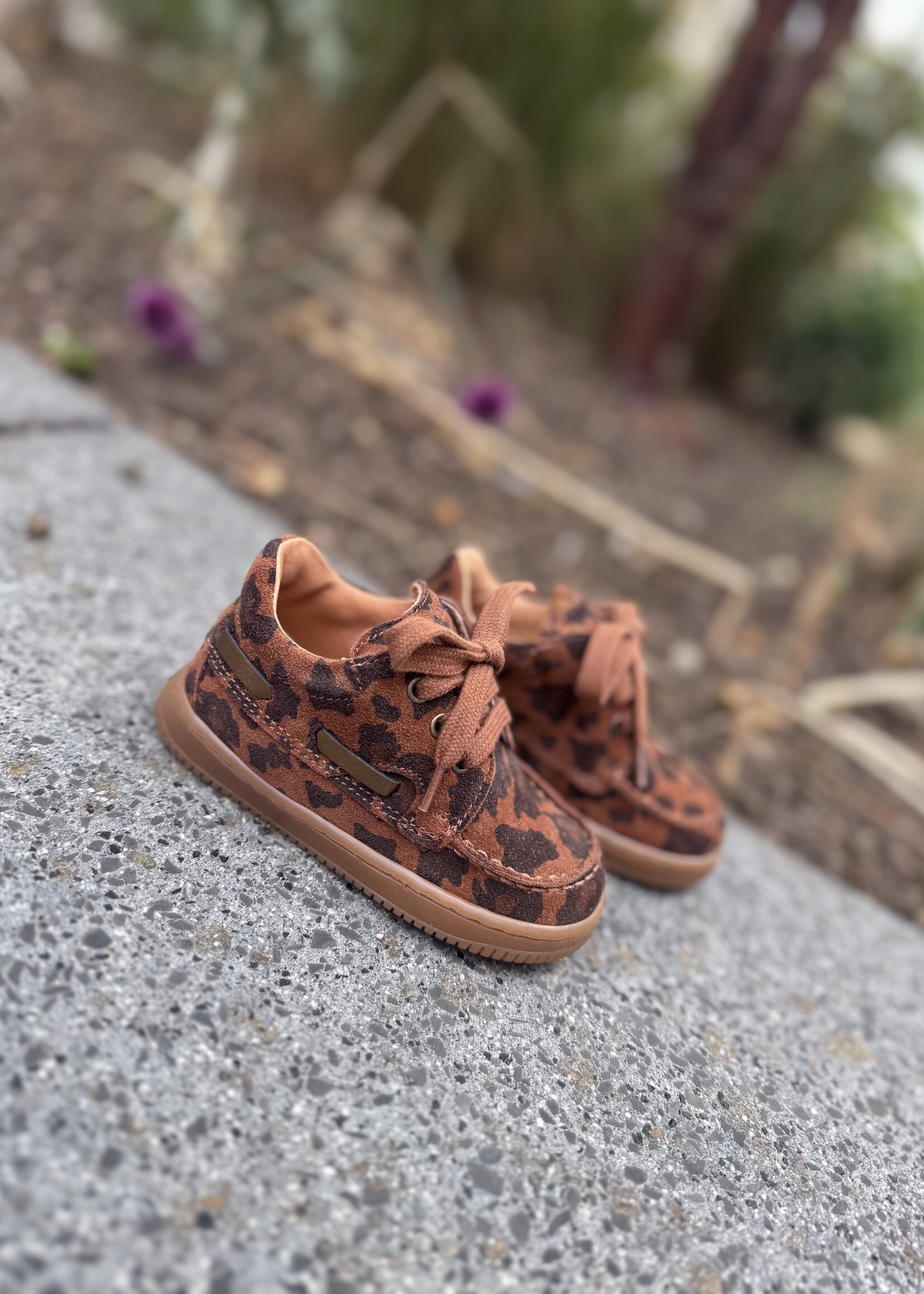 Romagnoli 7048 eerste stapper leopard glitter cuoio