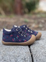 Naturino cocoon cherry suede navy