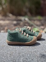 Naturino cocoon suede sole honey green bottle-sand