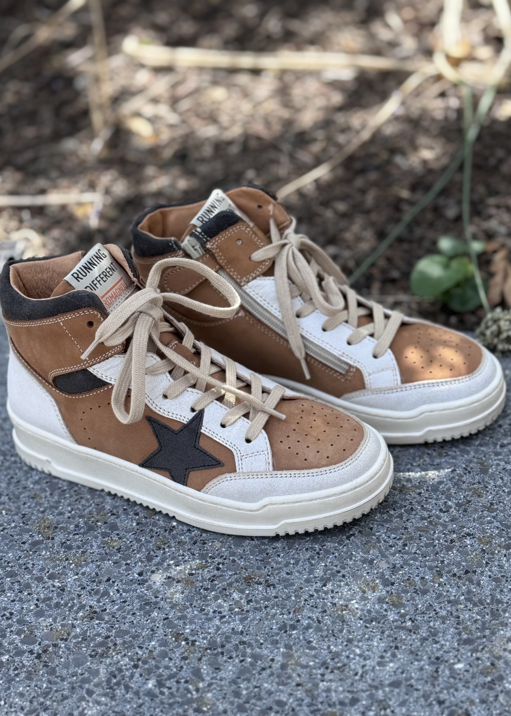 Romagnoli 038 nabuk cuoio bruin ster