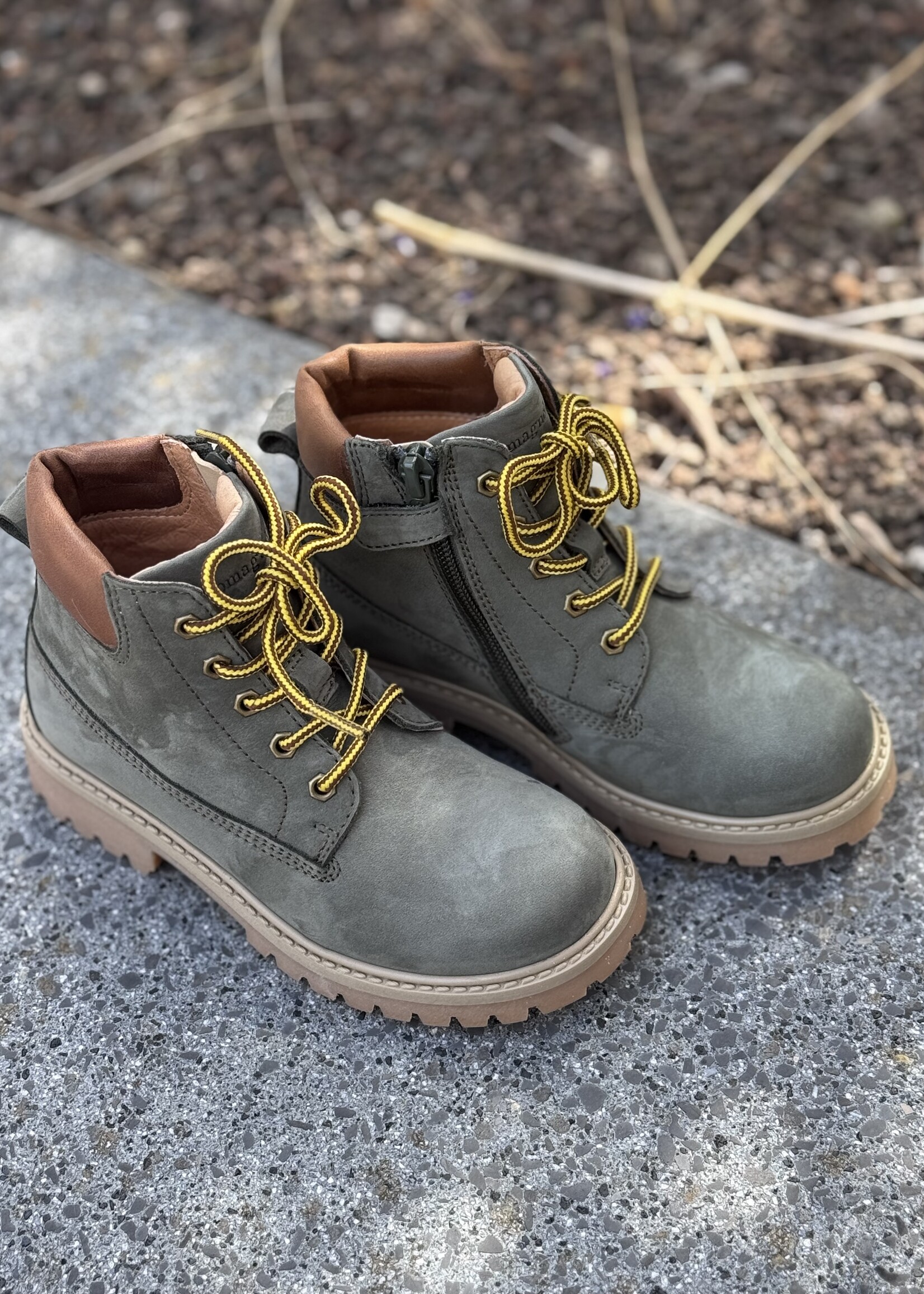 Romagnoli 068 bottine nabuk verde