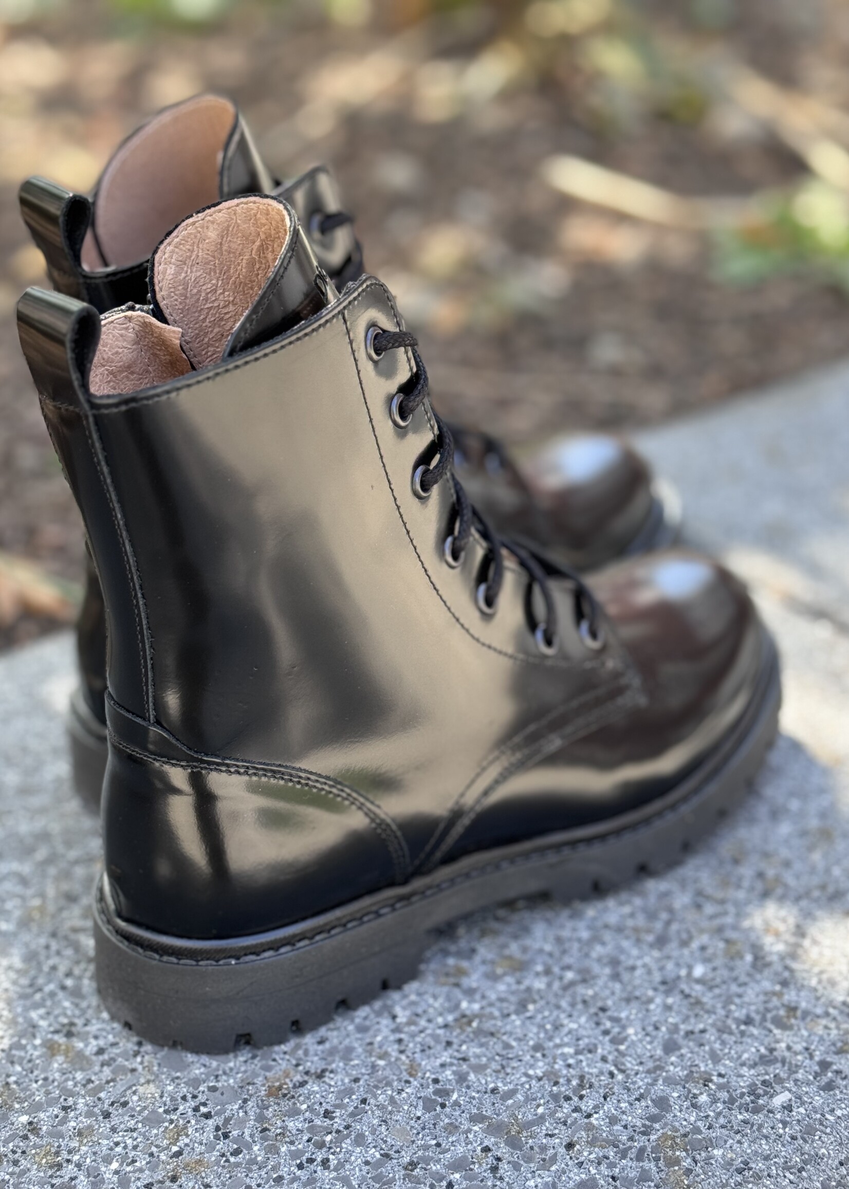 Dianetti bottine veters nero