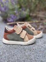 Falcotto patiula suede/nabuck brown-olive-copper