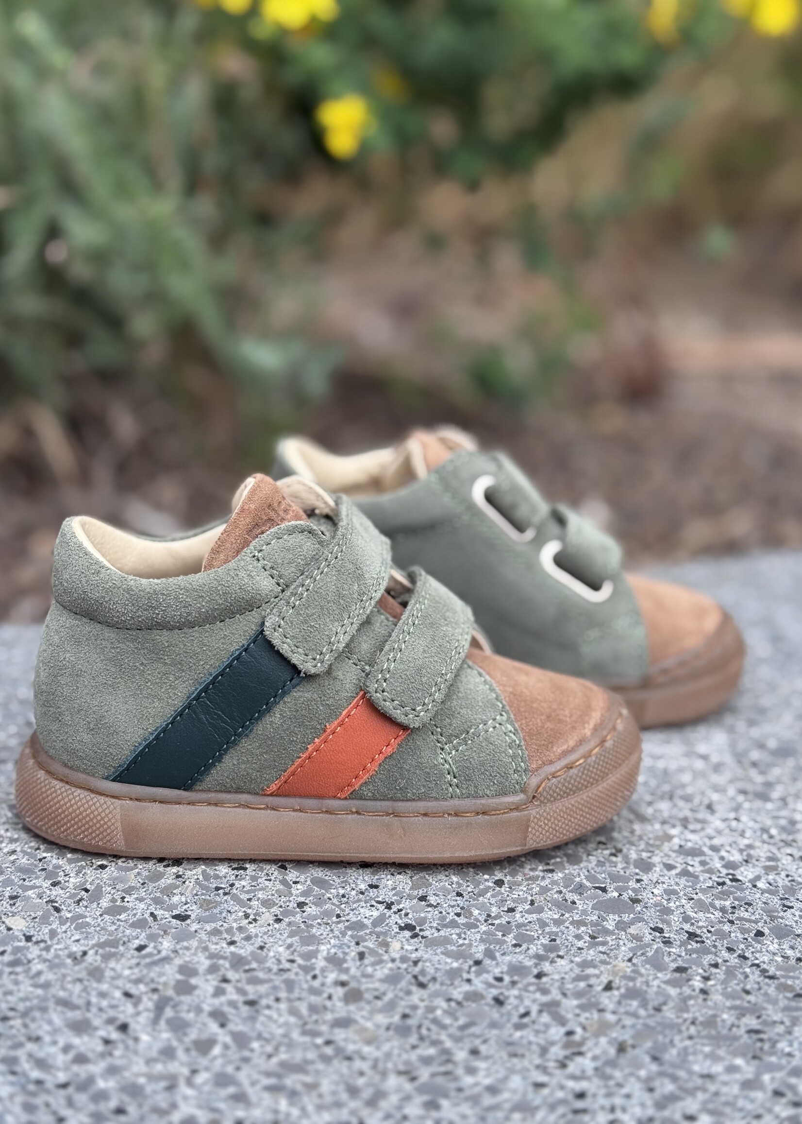 Falcotto gazer suede/calf olive-brown