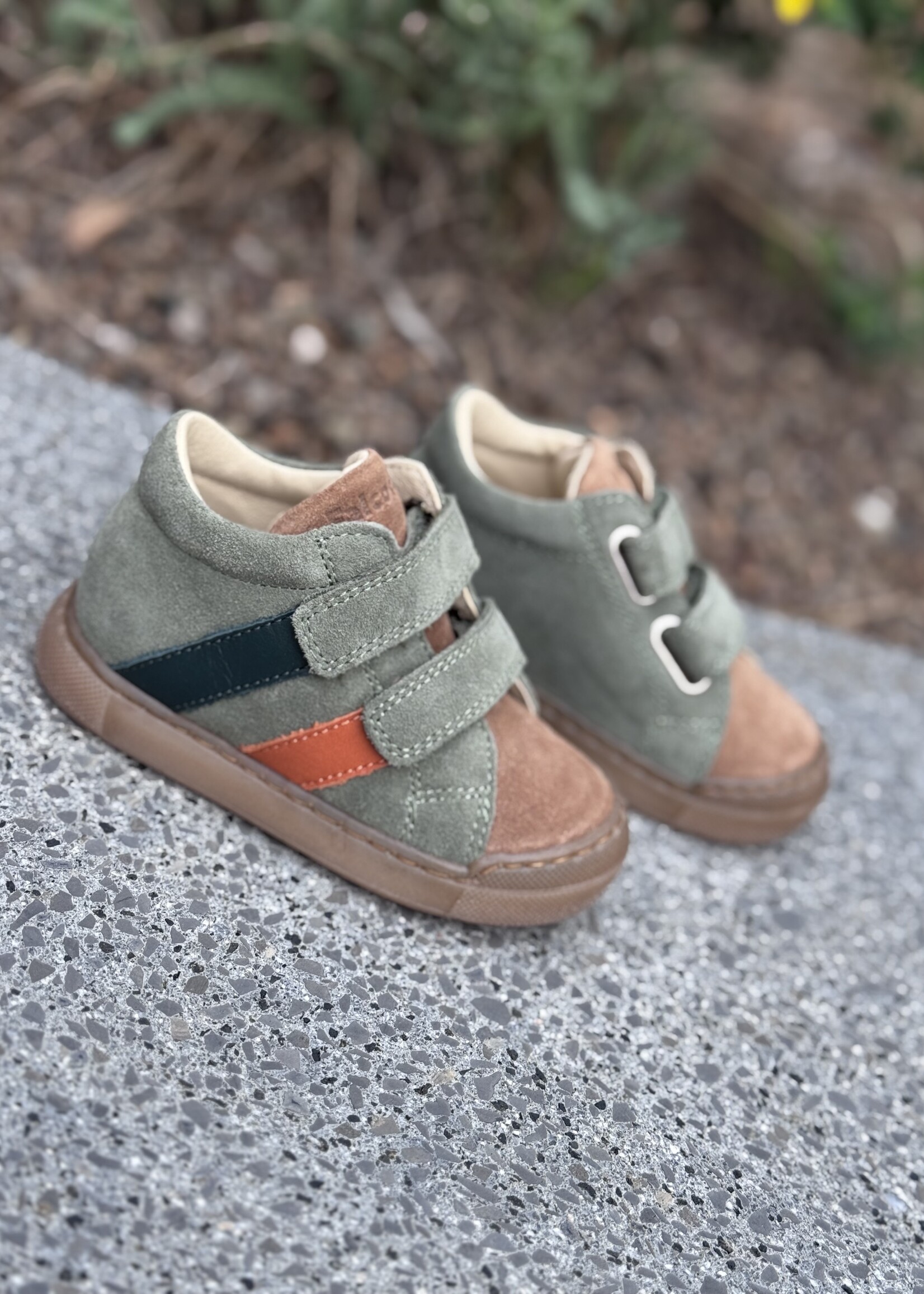 Falcotto gazer suede/calf olive-brown