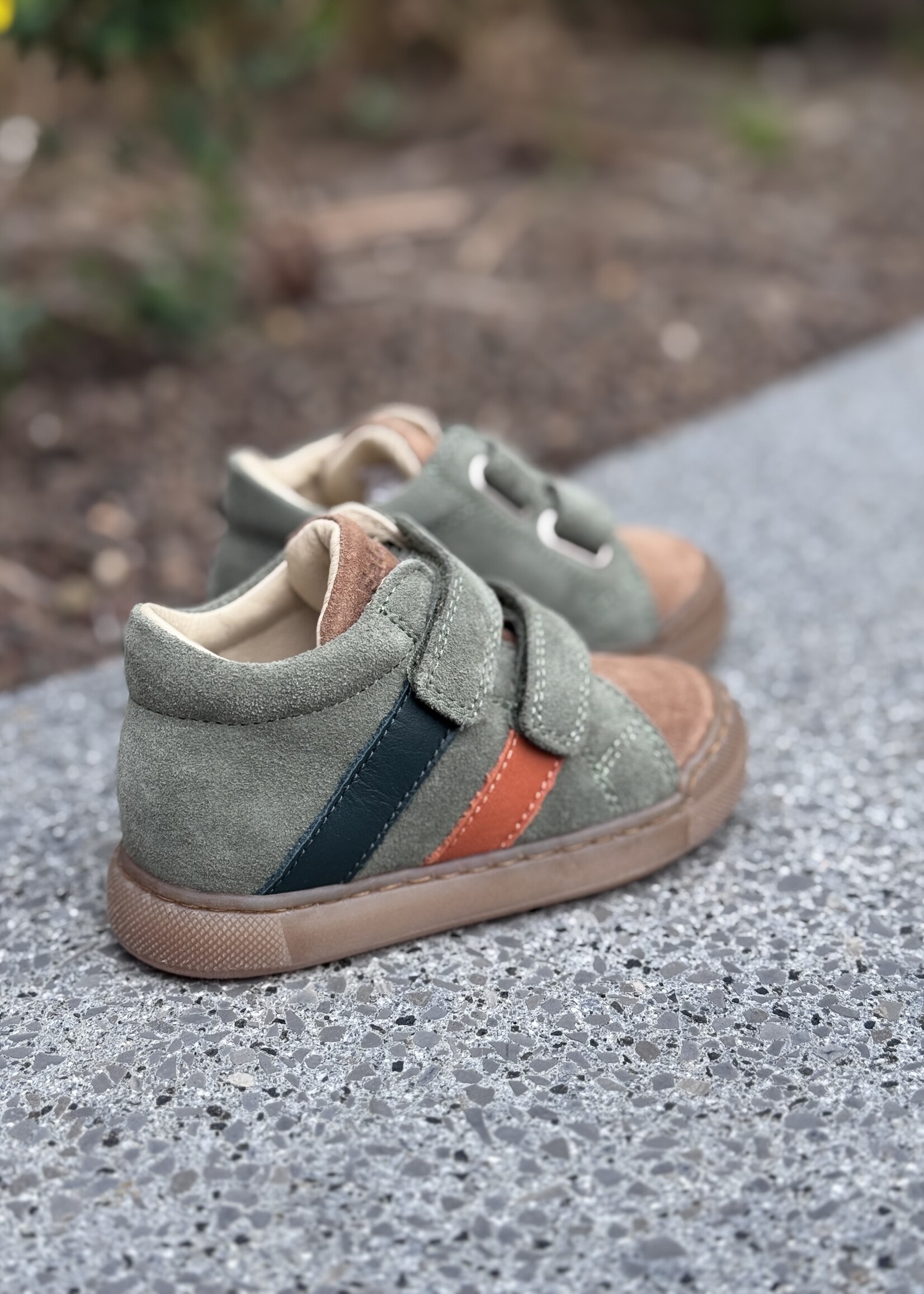 Falcotto gazer suede/calf olive-brown