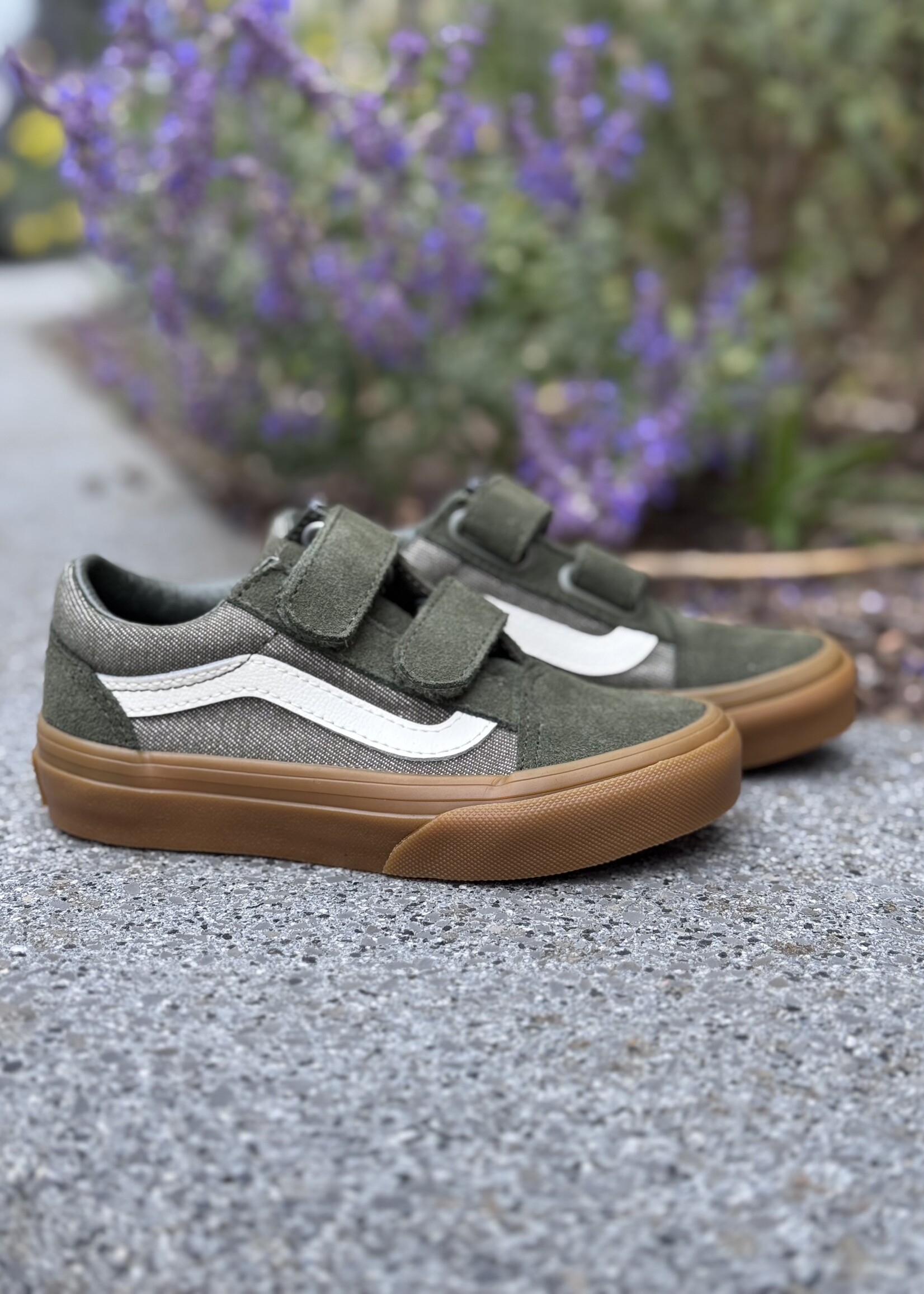 Vans old skool V denim green