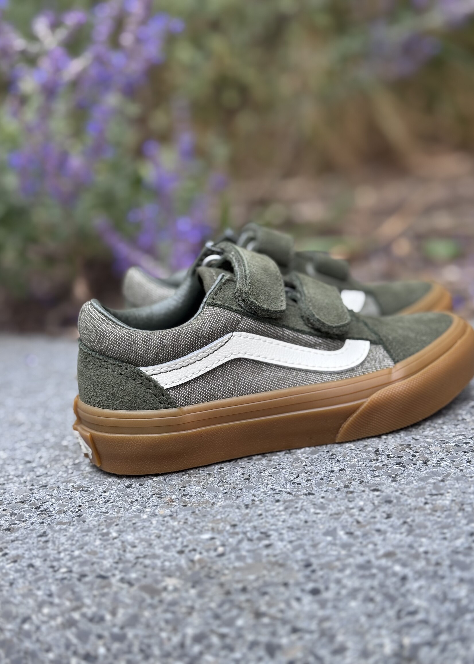 Vans old skool V denim green