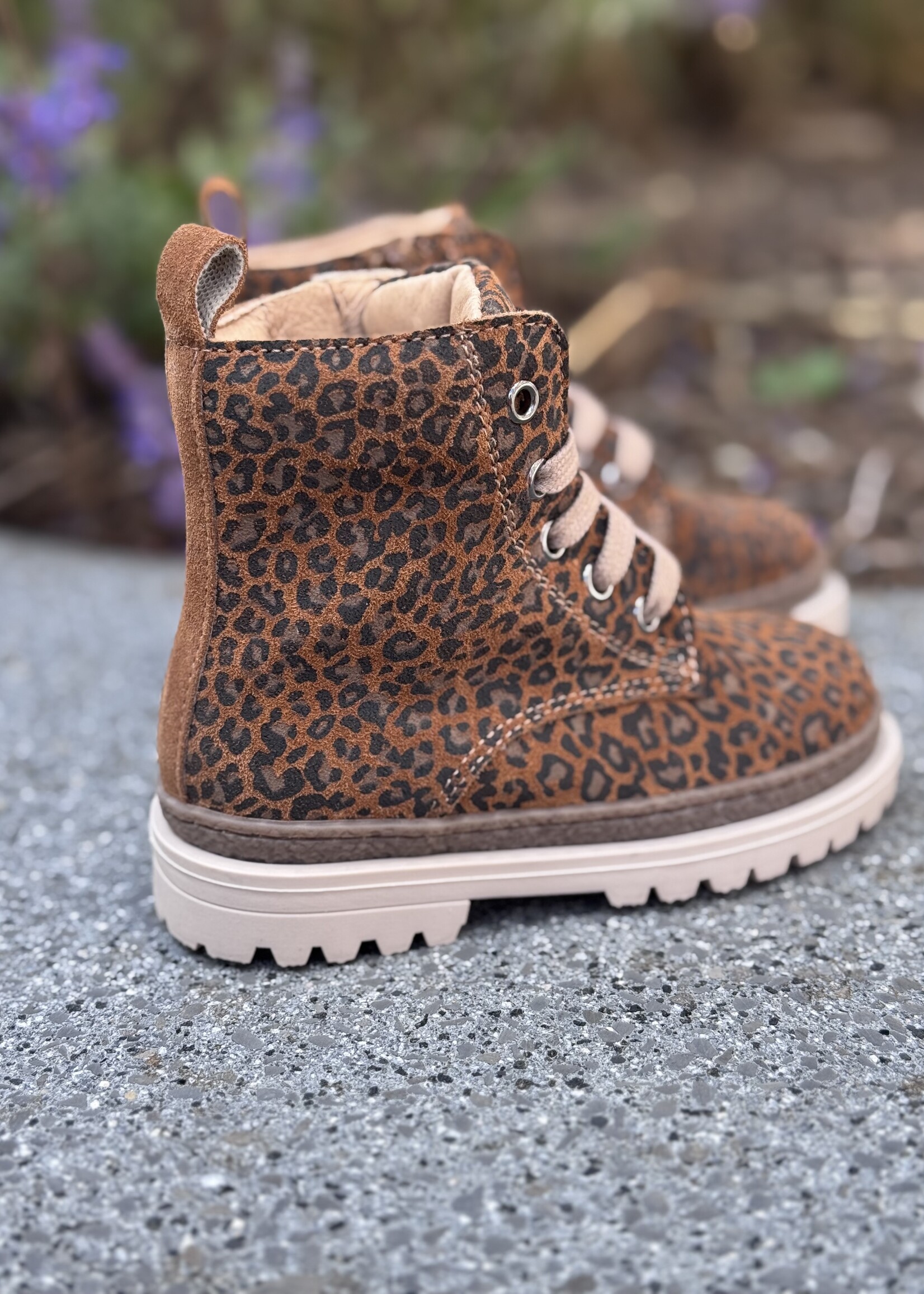 Lunella 25408 enkellaarsje veter/rits cognac