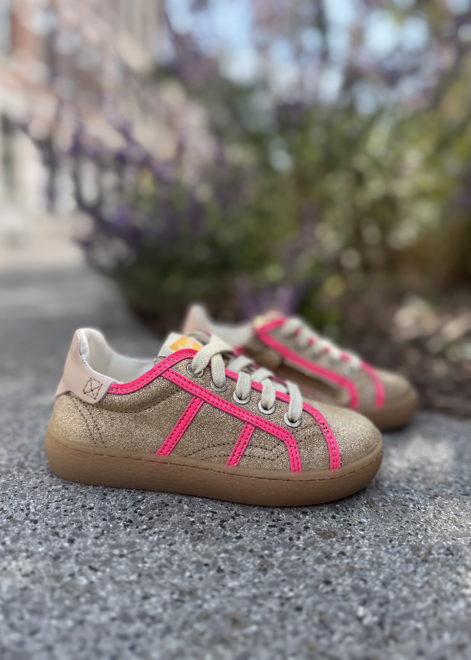 Ocra D842 sneaker biscuit rosa glitter