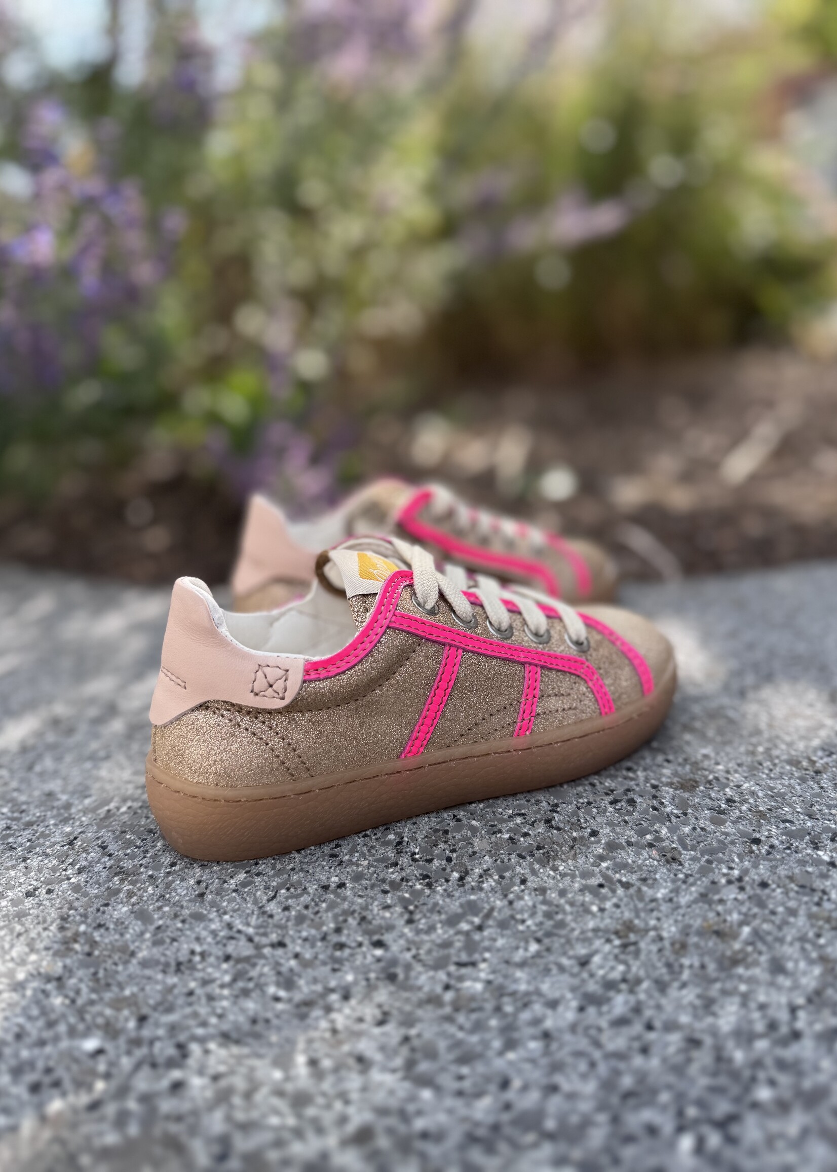 Ocra D842 sneaker biscuit rosa glitter